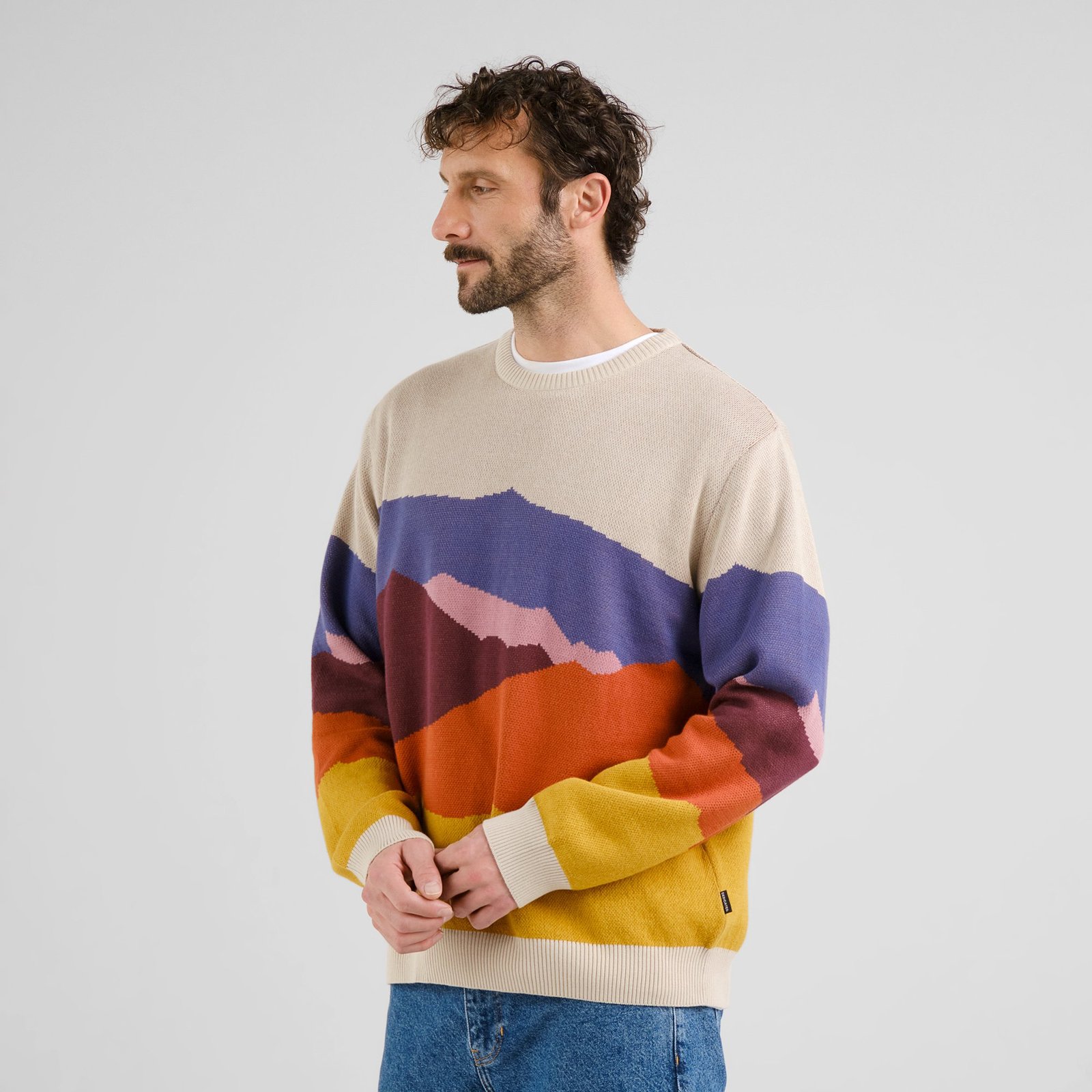 Sweater Mora Landscape Colors Multi Color