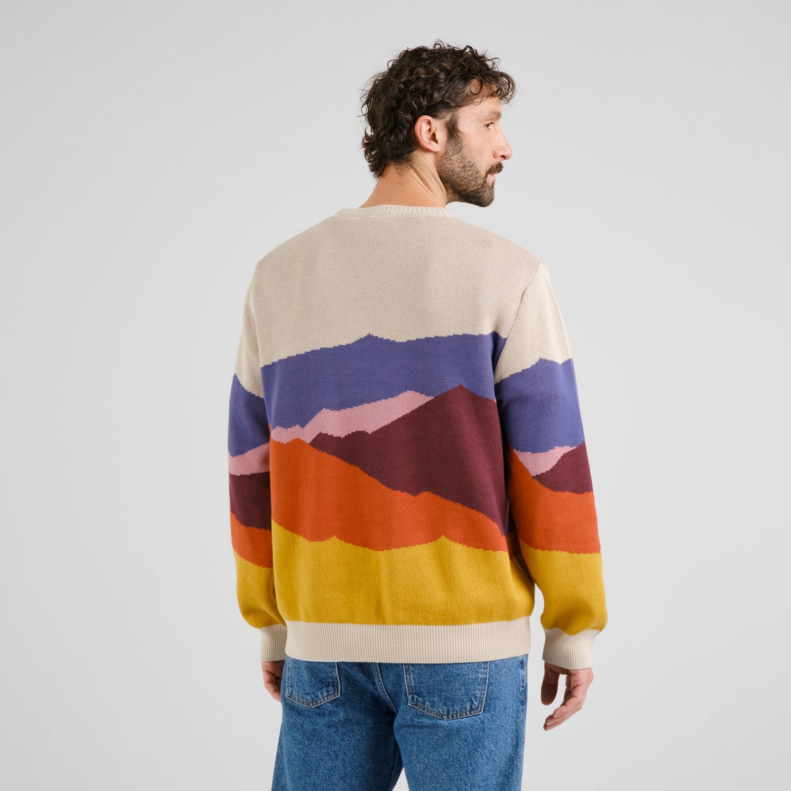 Sweater Mora Landscape Colors Multi Color