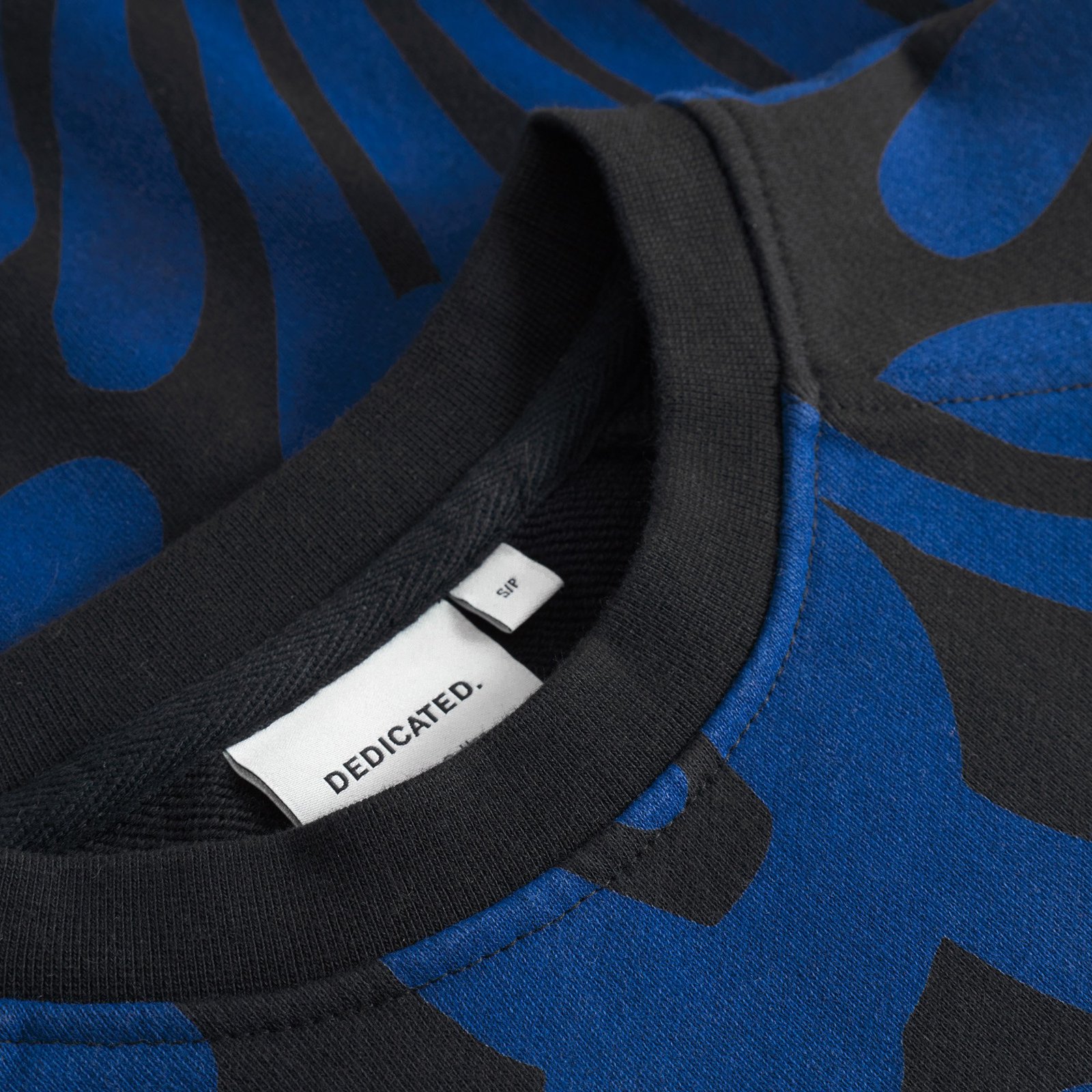 Sweatshirt Ystad Big Flowers Blue