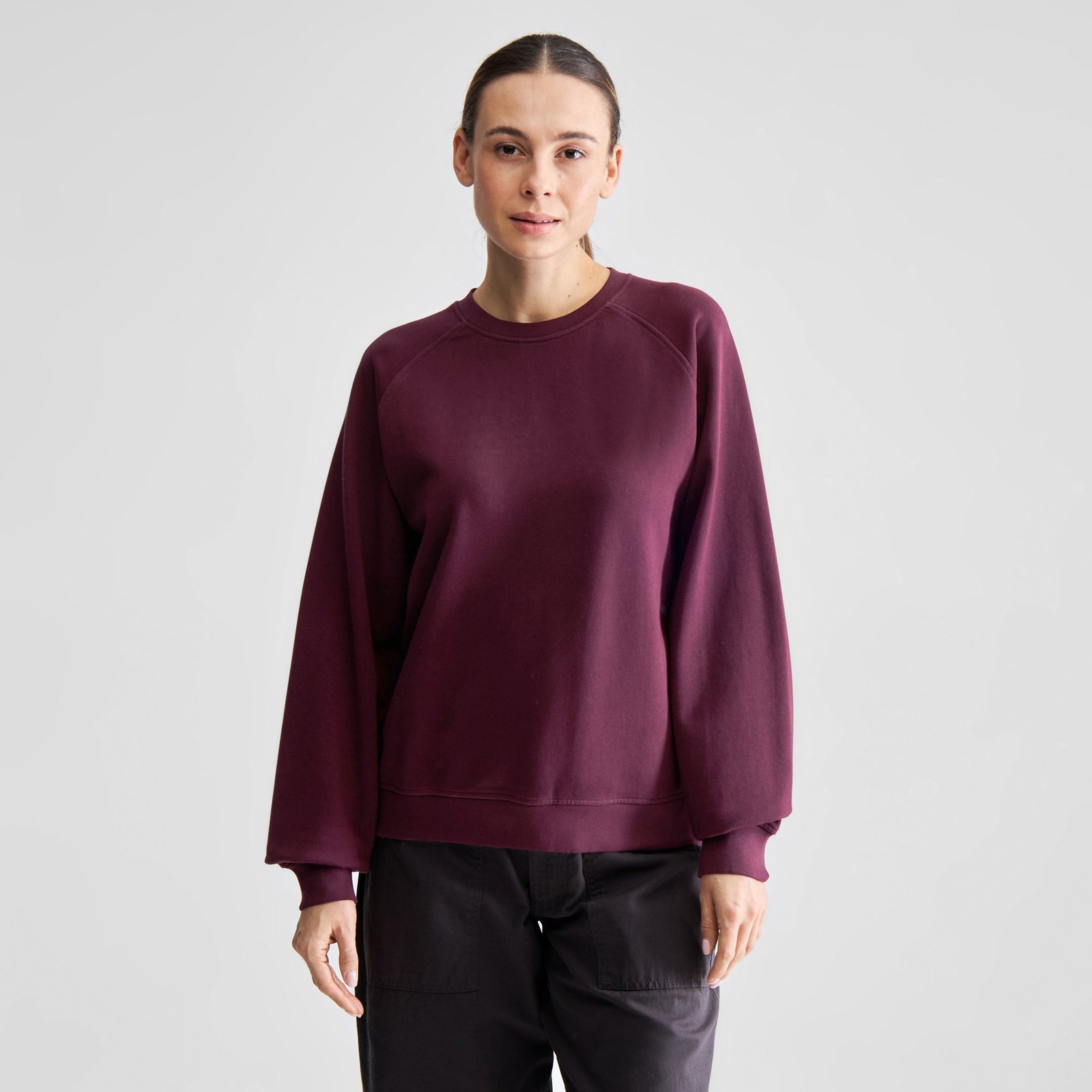 Sweatshirt Ystad Base Fig Red