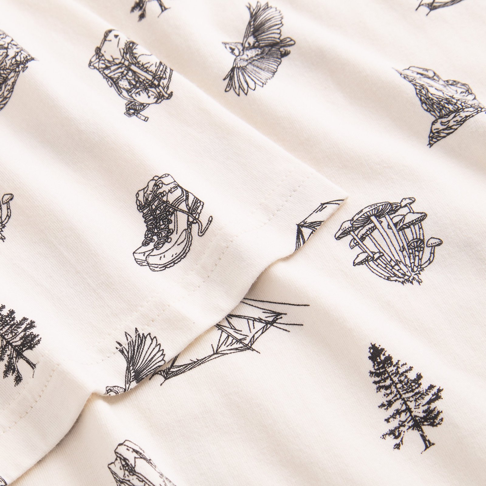 T-shirt Stockholm Go Outside AOP Off-White