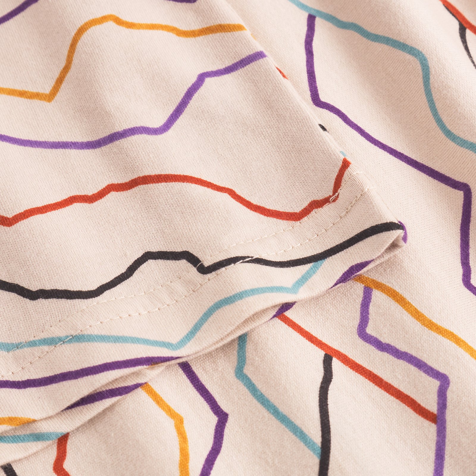 T-shirt Stockholm Line Mountains AOP Off-White