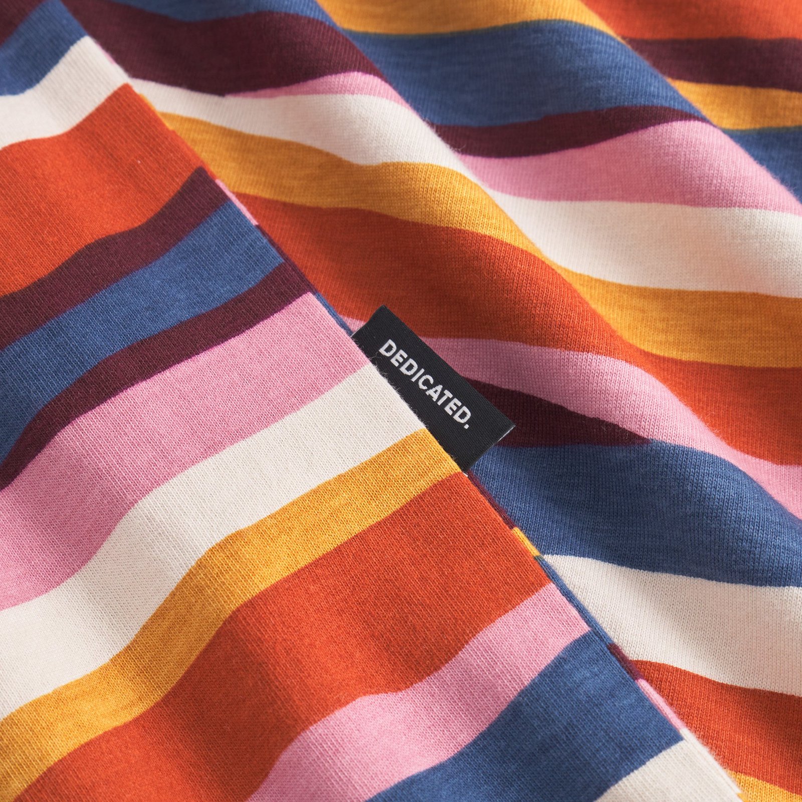 T-shirt Stockholm Stripe Mountains AOP Oat White