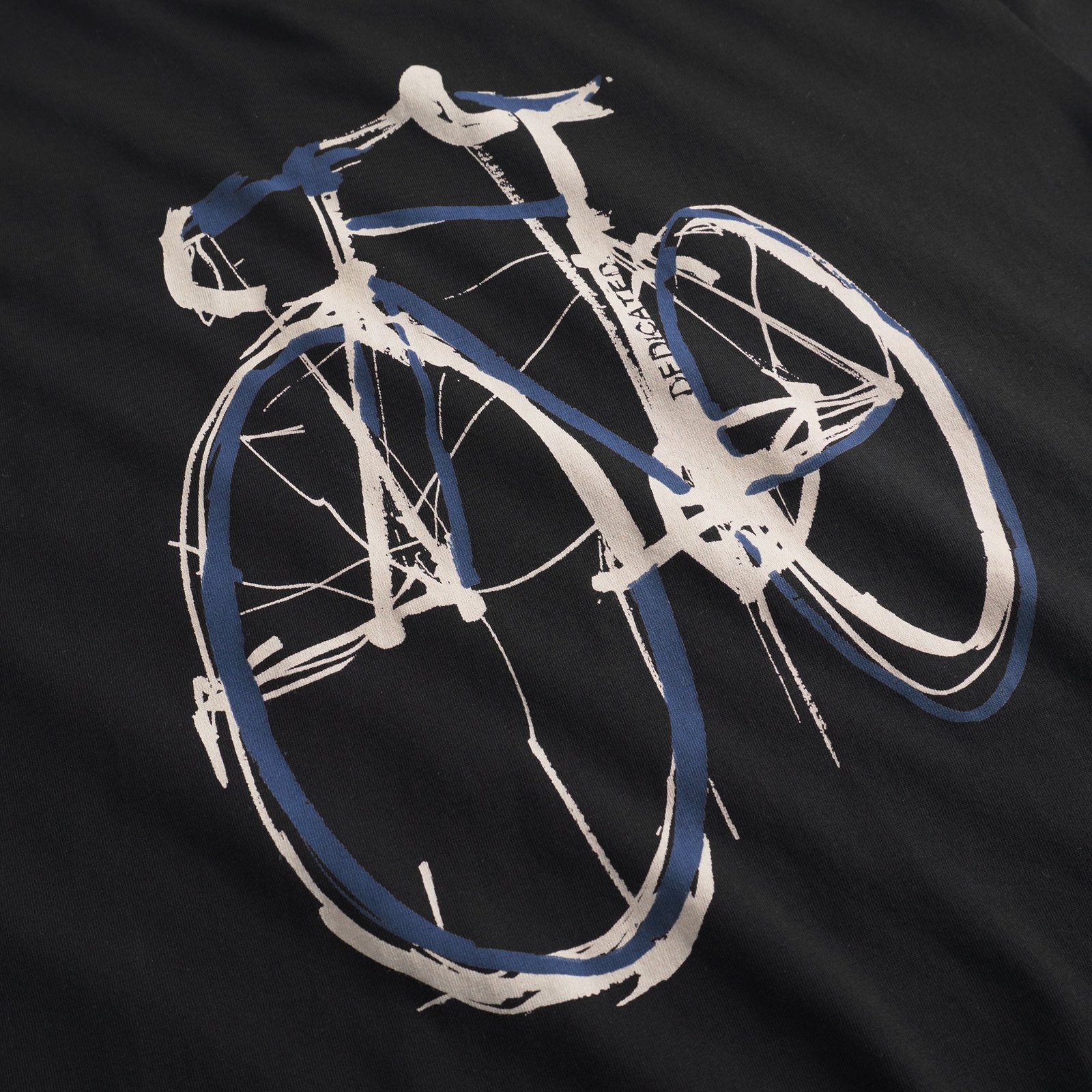T-shirt Stockholm Blue Strokes Bike Black