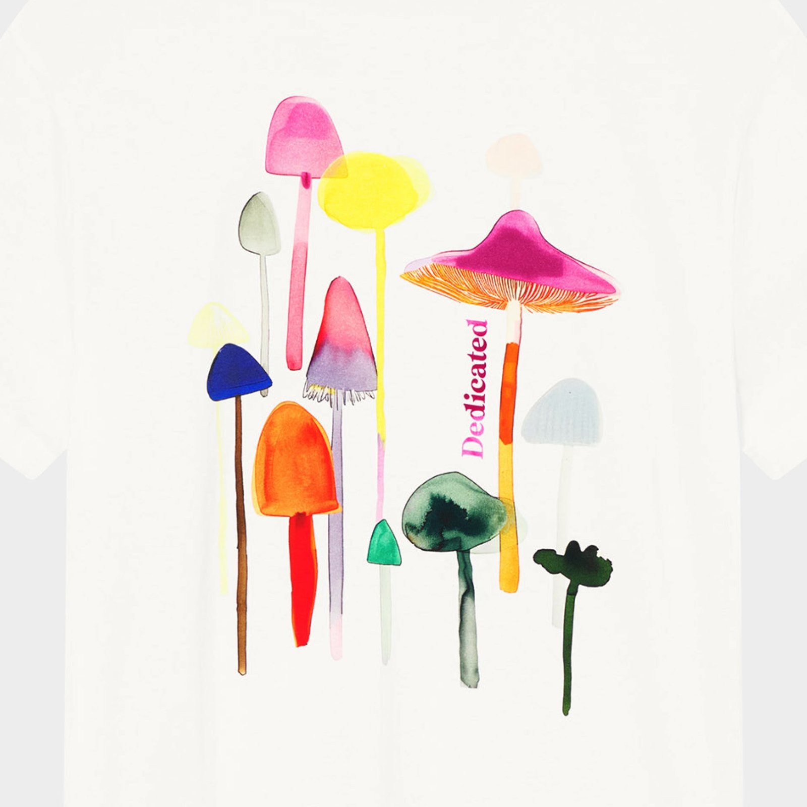 T-shirt Stockholm Color Mushrooms Off White