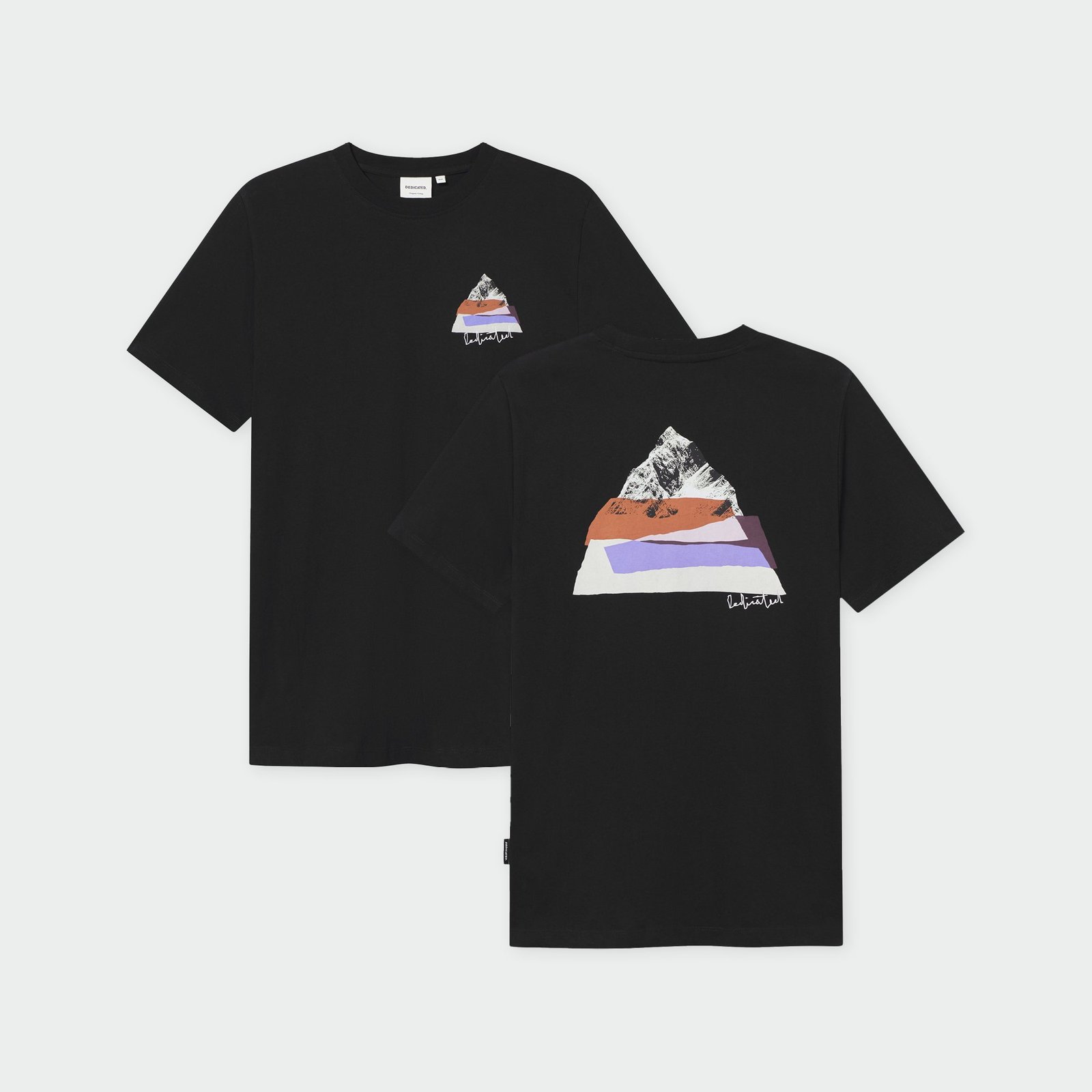 T-shirt Stockholm Cut Out Mountain Black