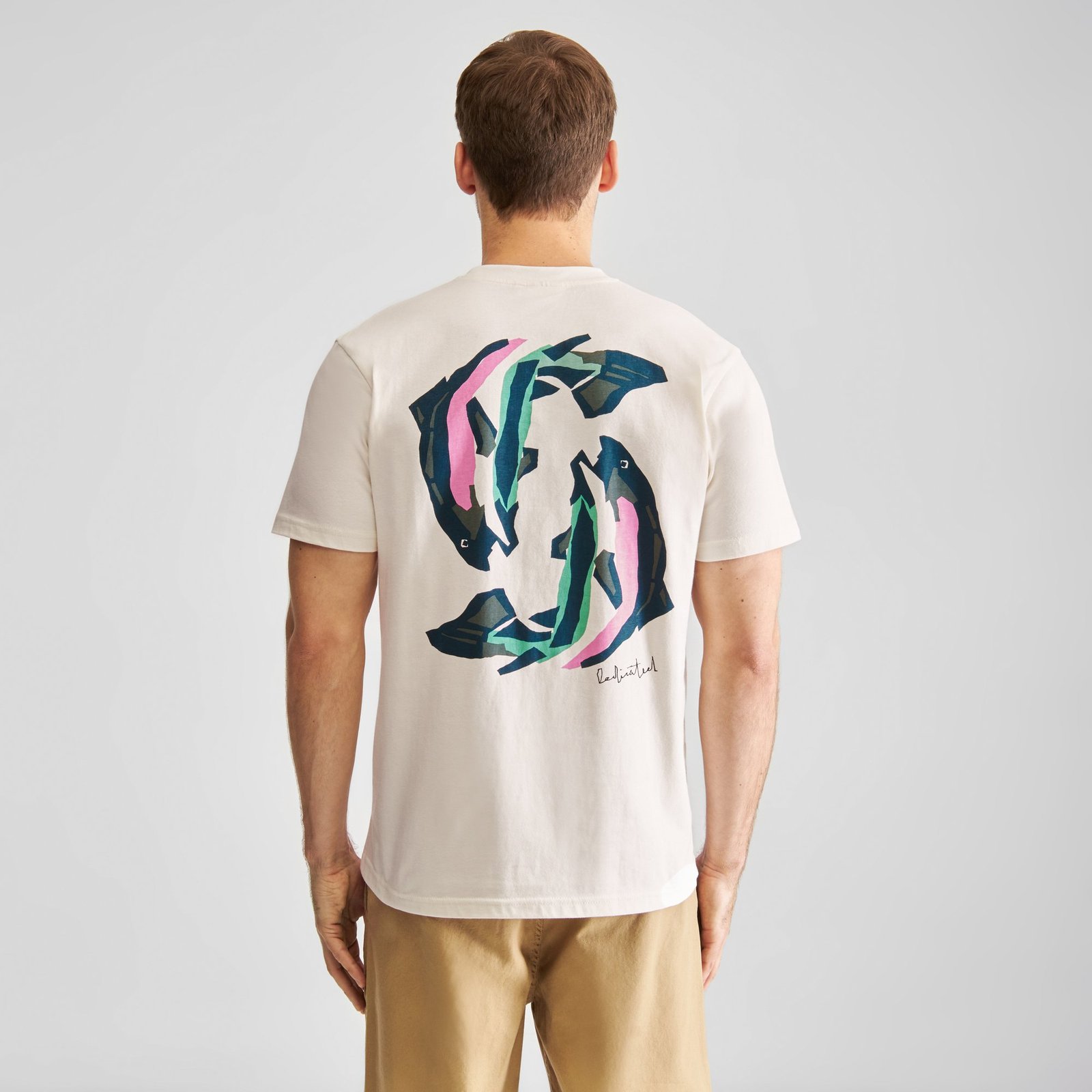 T-shirt Stockholm Cut Out Trout Off-White