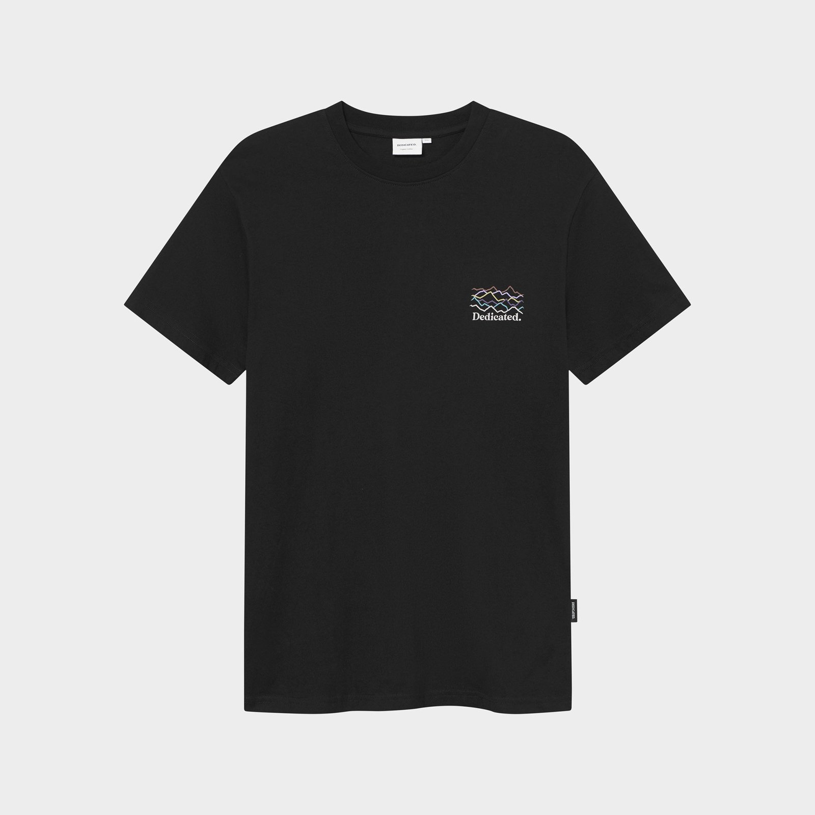 T-shirt Stockholm Line Mountains Logo Black