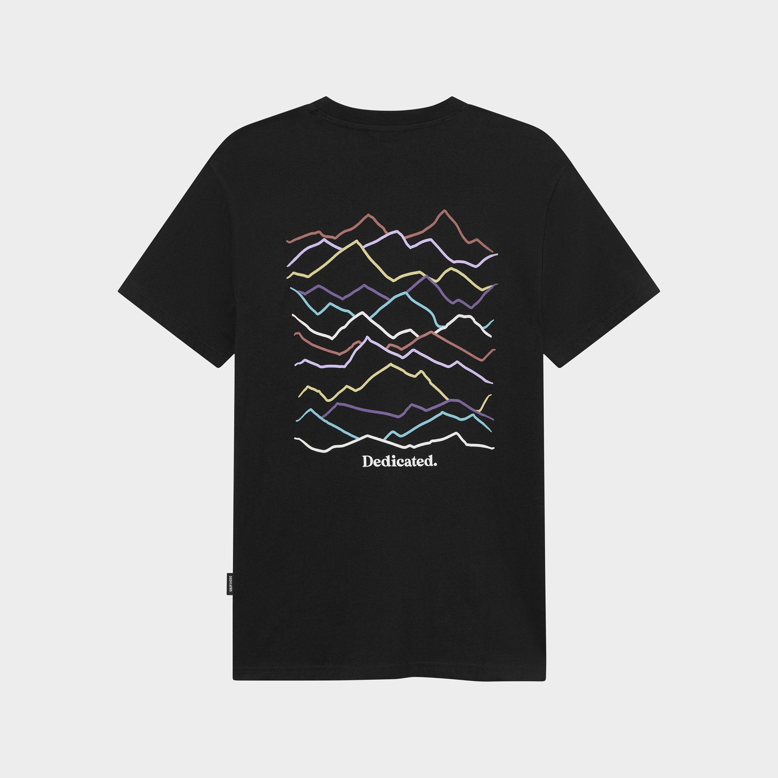 T-shirt Stockholm Line Mountains Logo Black