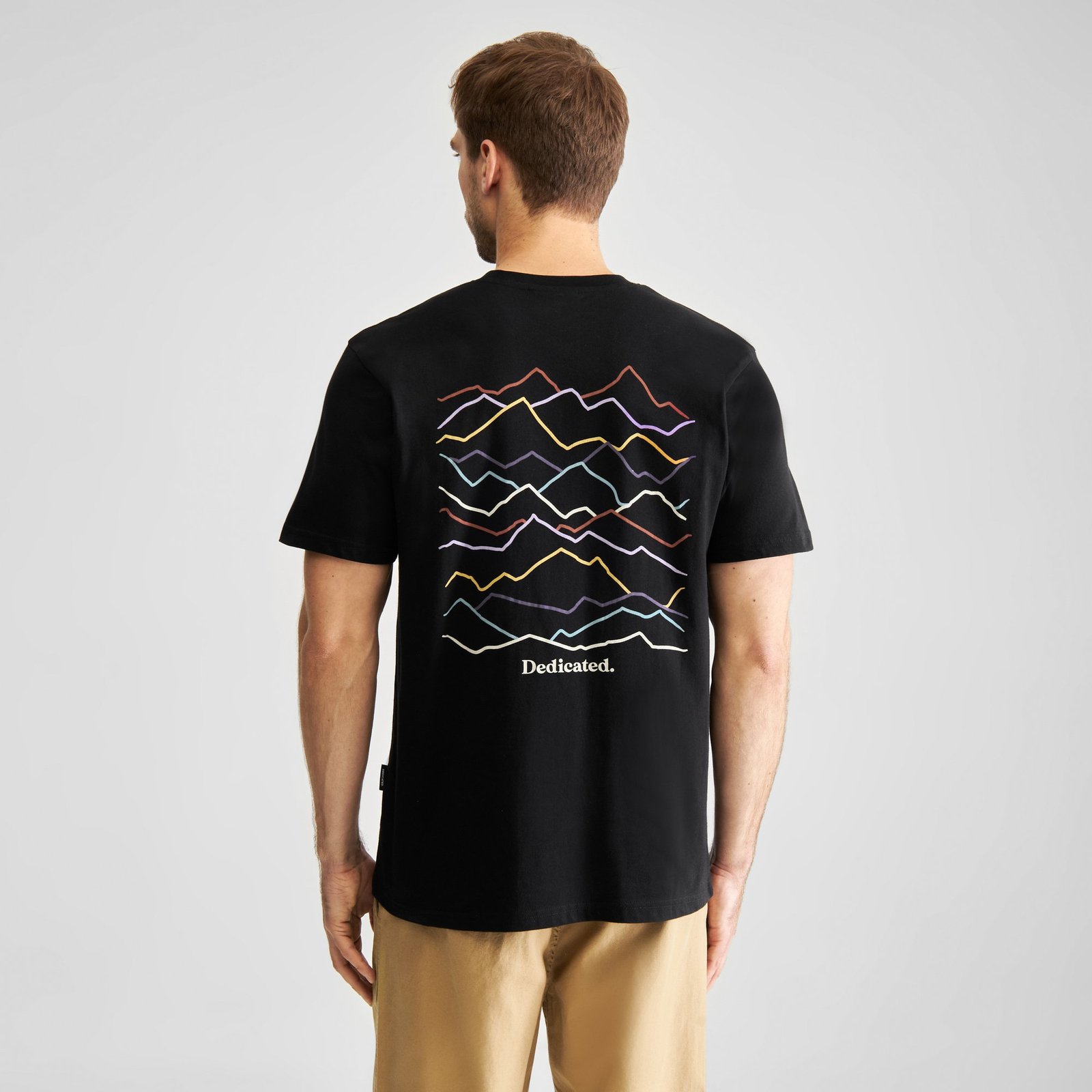 T-shirt Stockholm Line Mountains Logo Black