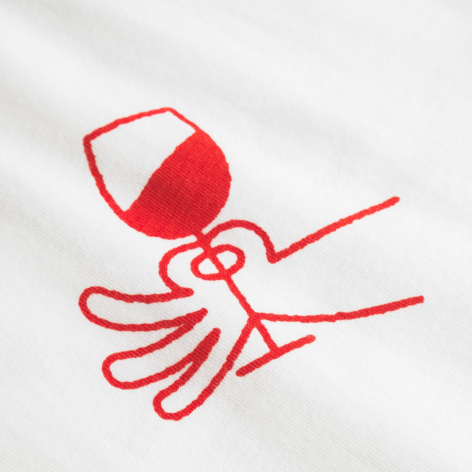 T-shirt Stockholm Make Time For Wine White