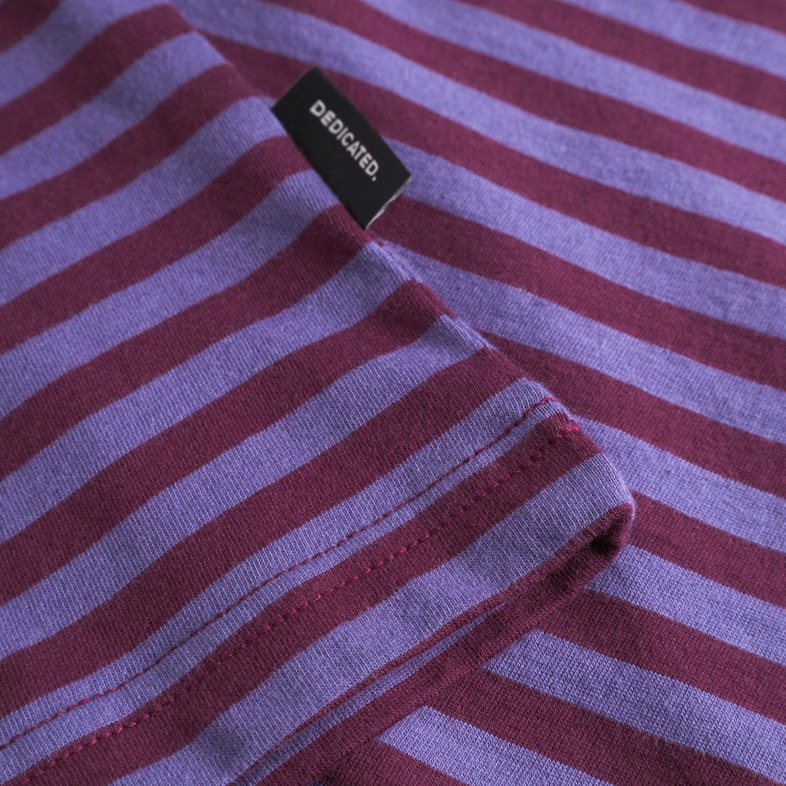 T-shirt Stockholm Stripes Fig Red