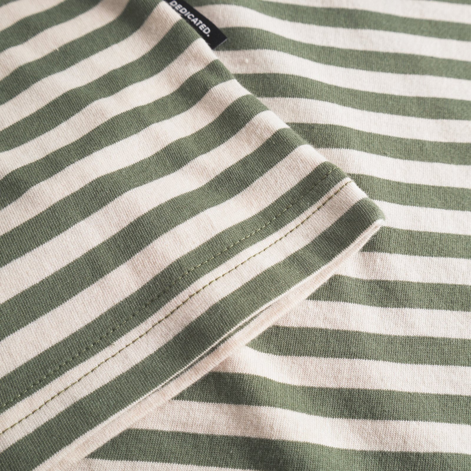 T-shirt Stockholm Stripes Leaf Green