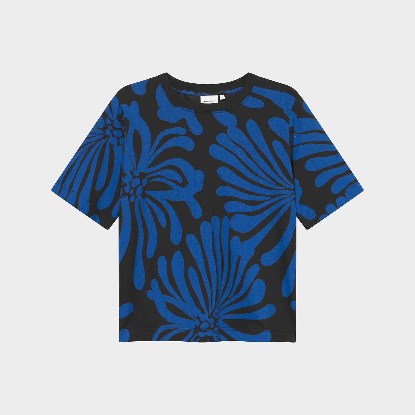 T-shirt Vadstena Big Flowers Blue