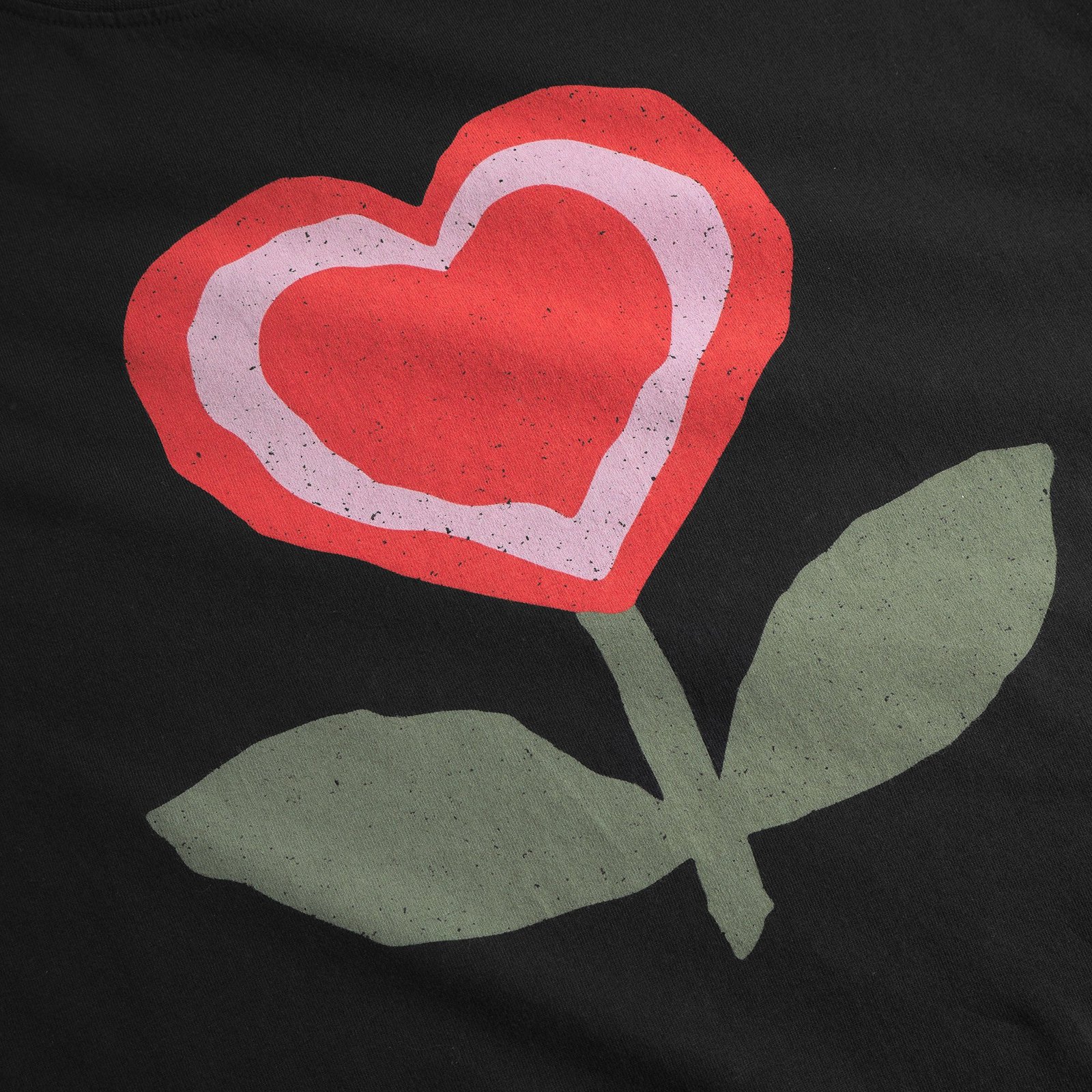 T-shirt Vadstena Love Flower Black