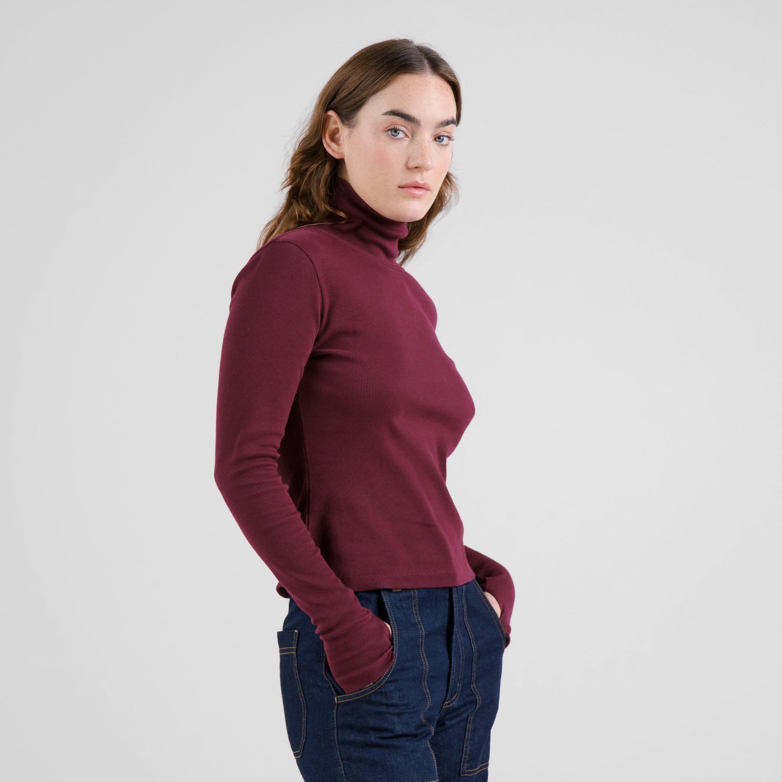 Rib Top Malma Fig Red