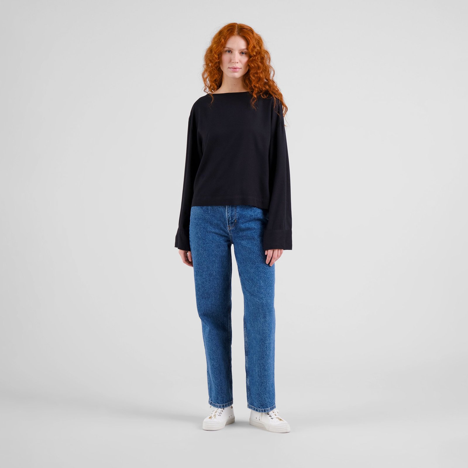 Top Udda Heavy Viscose Black