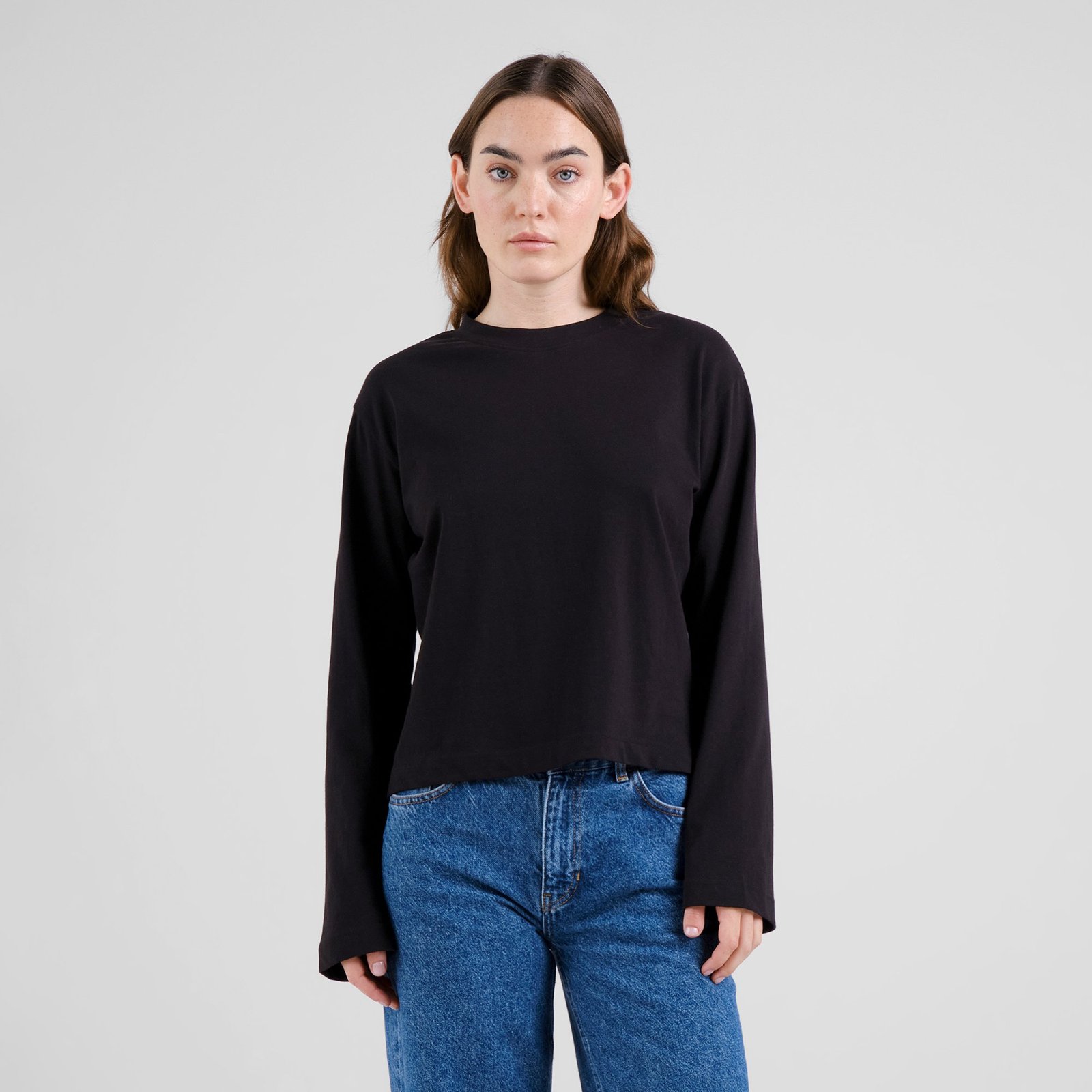 T-shirt Long Sleeve Vreta Black