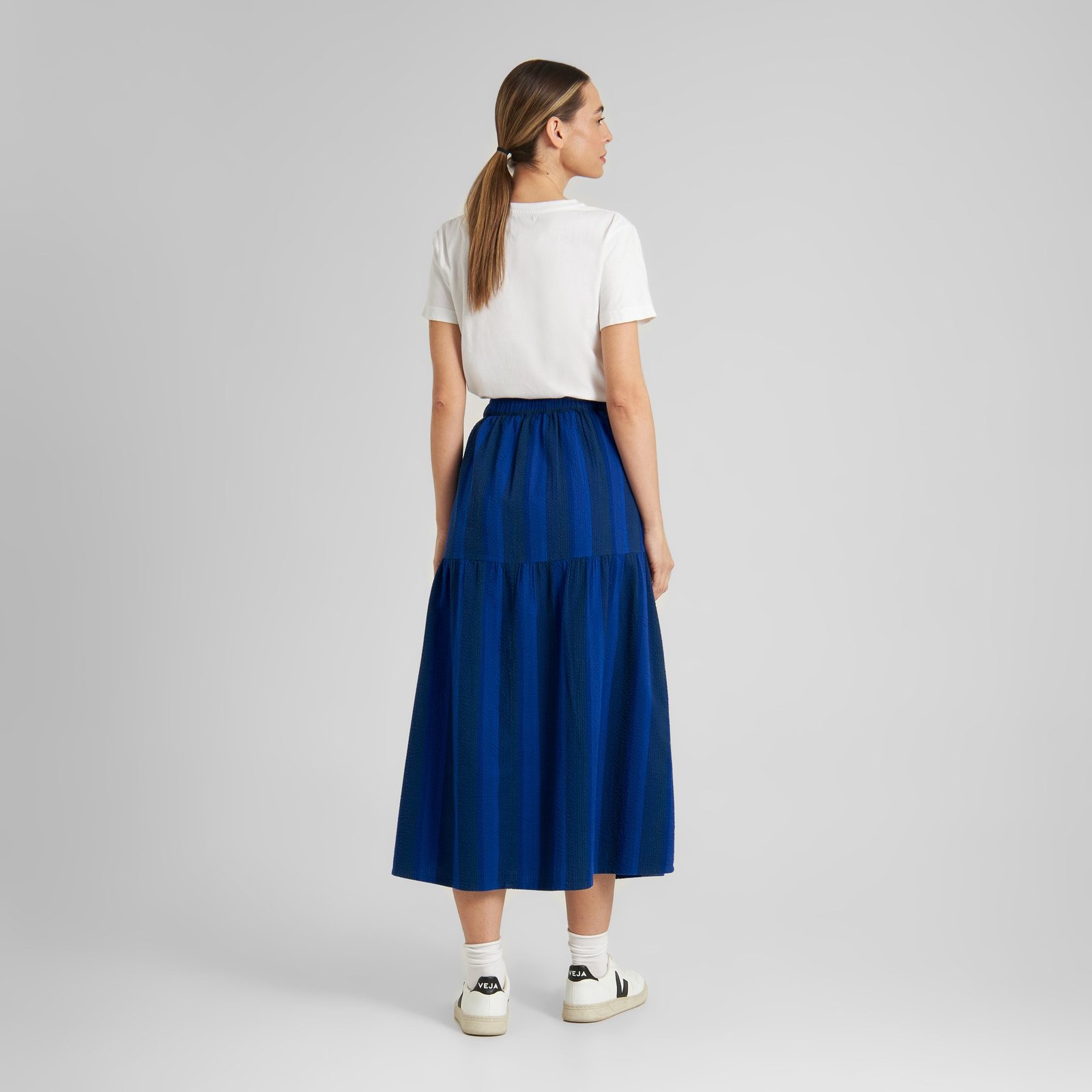 Skirt Finnhamn Stripe Sodalite Blue