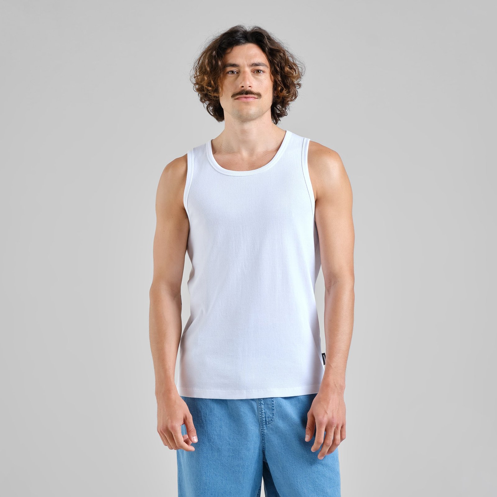 Rib Tank Top Forsa White