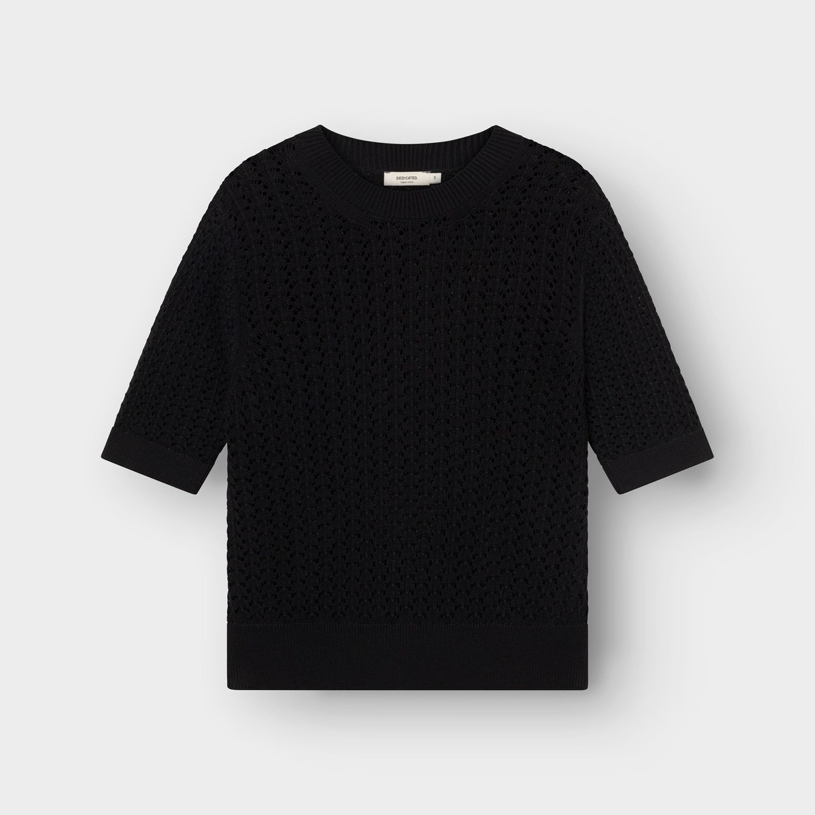 Knitted T-shirt Flen Crochet Black