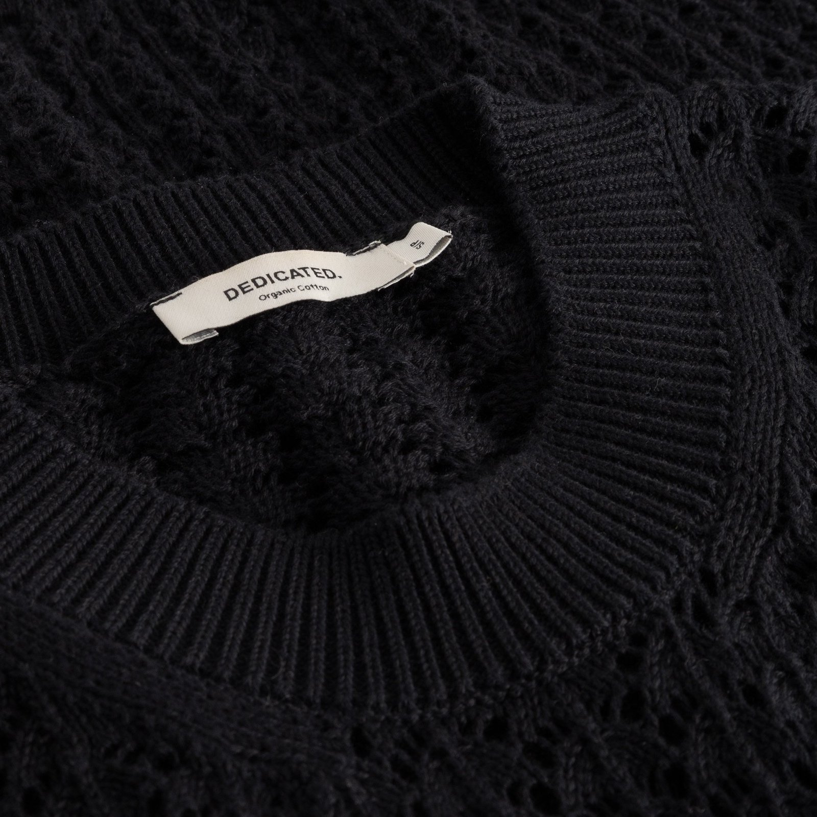Knitted T-shirt Flen Crochet Black