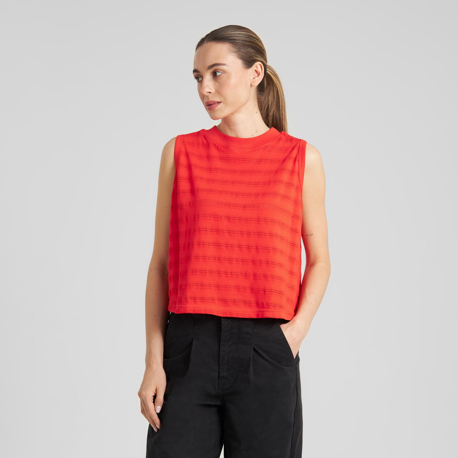 Top Namsos Lace Grenadine Red