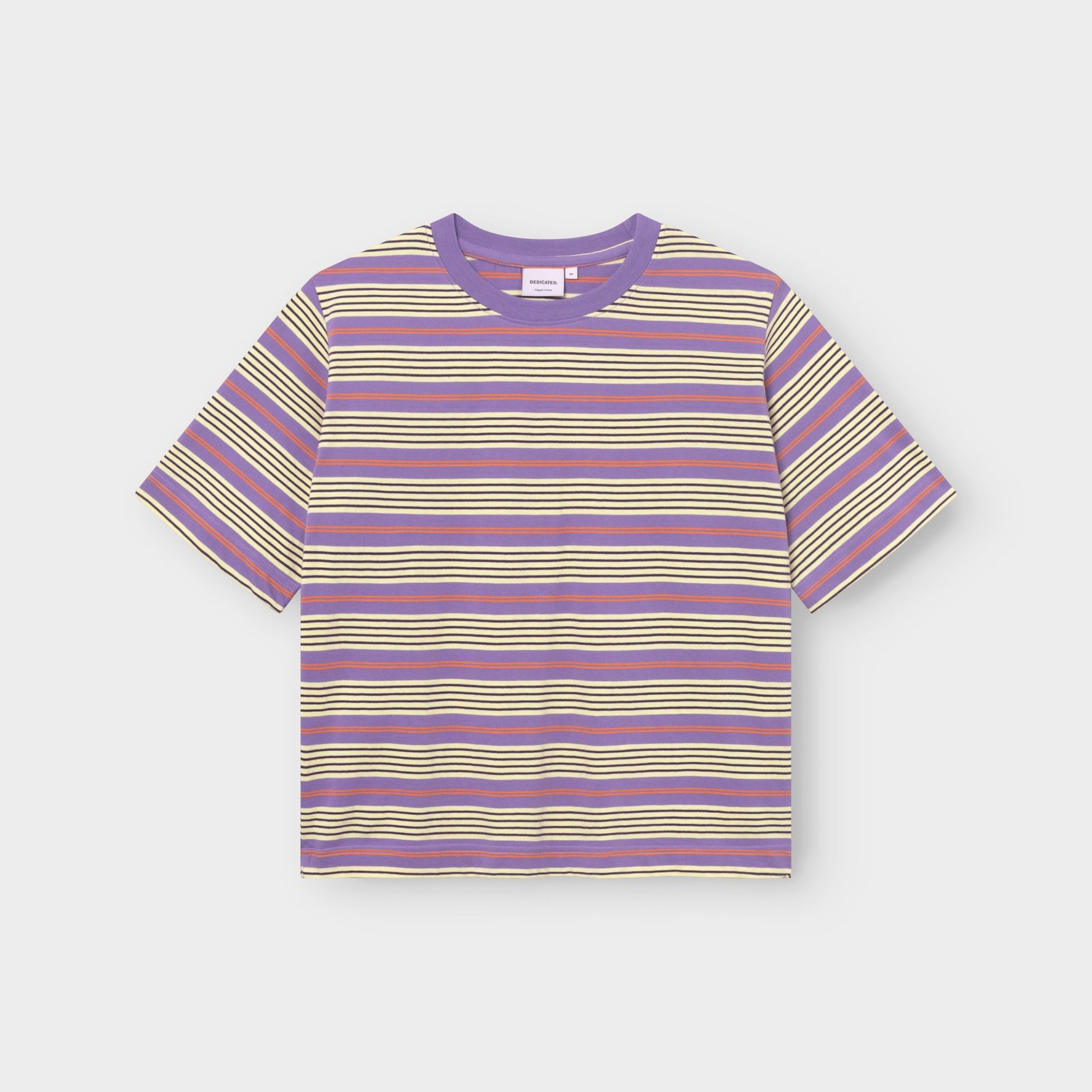 T-shirt Vadstena Retro Stripe Haze Purple