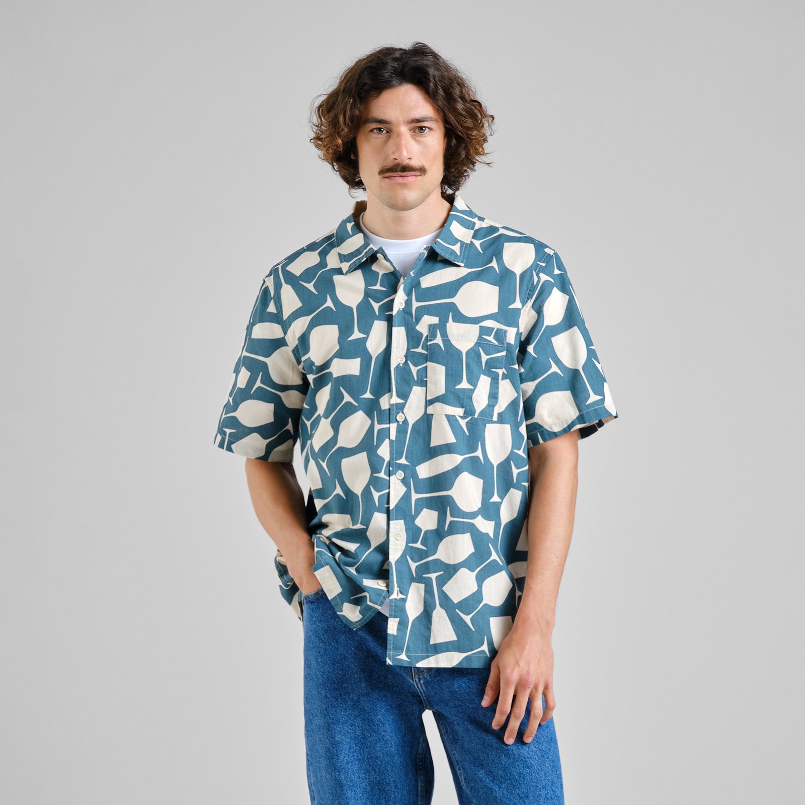 Shirt Brantevik Wine Cups Mediterranea Green