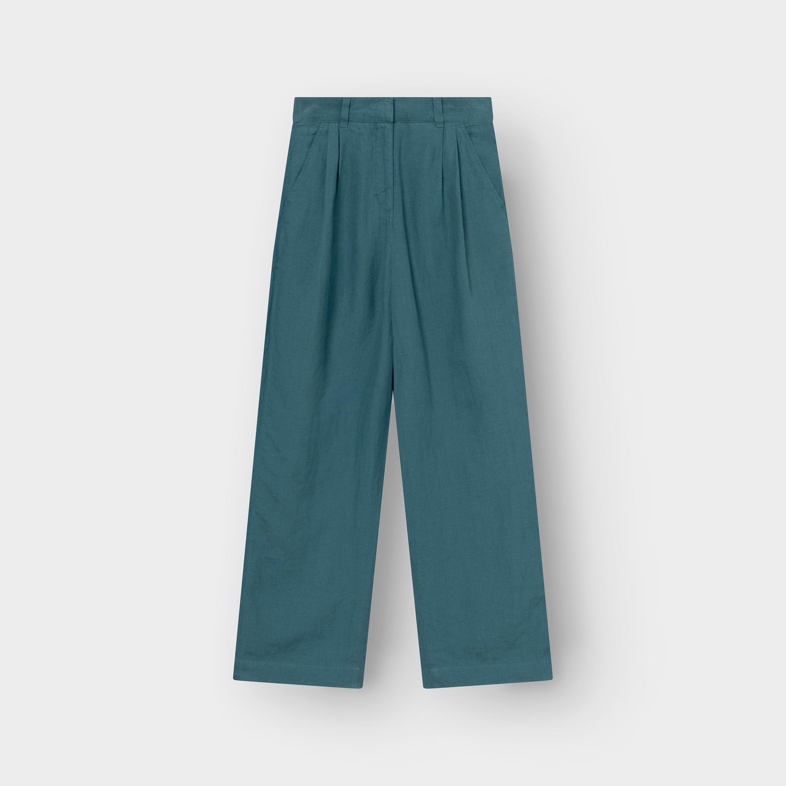 Pants Vickleby Linen Mediterranea Green