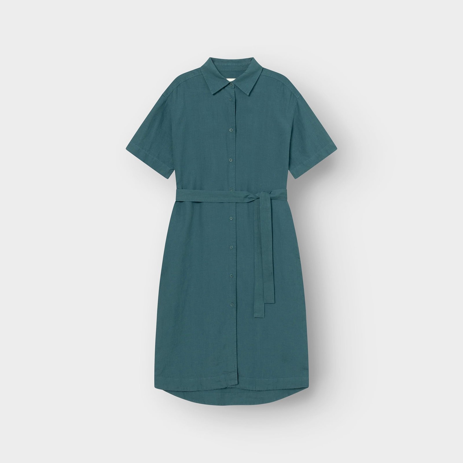 Shirt Dress Ripa Linen Mediterranea Green