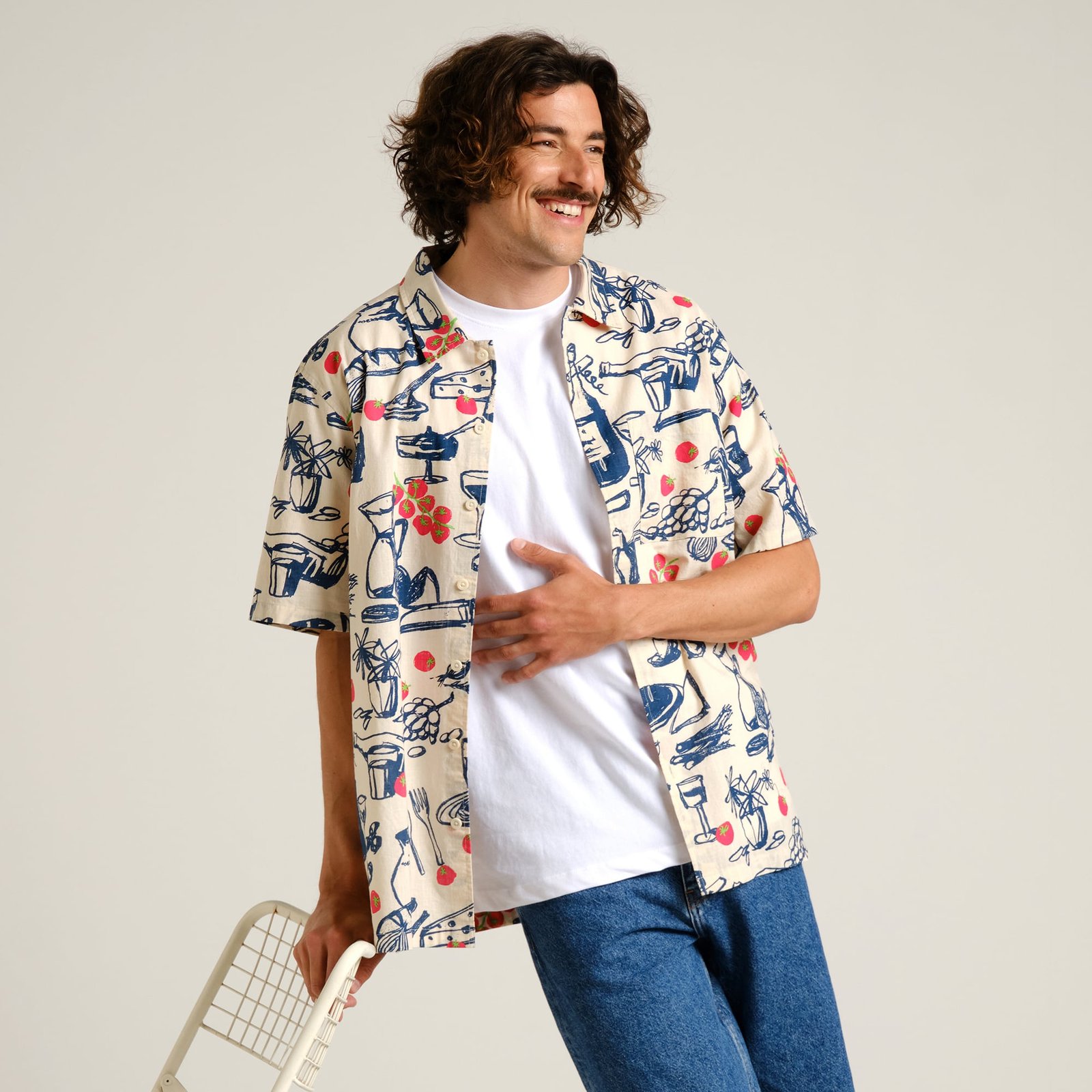 Shirt Brantevik Dinner Time Blue