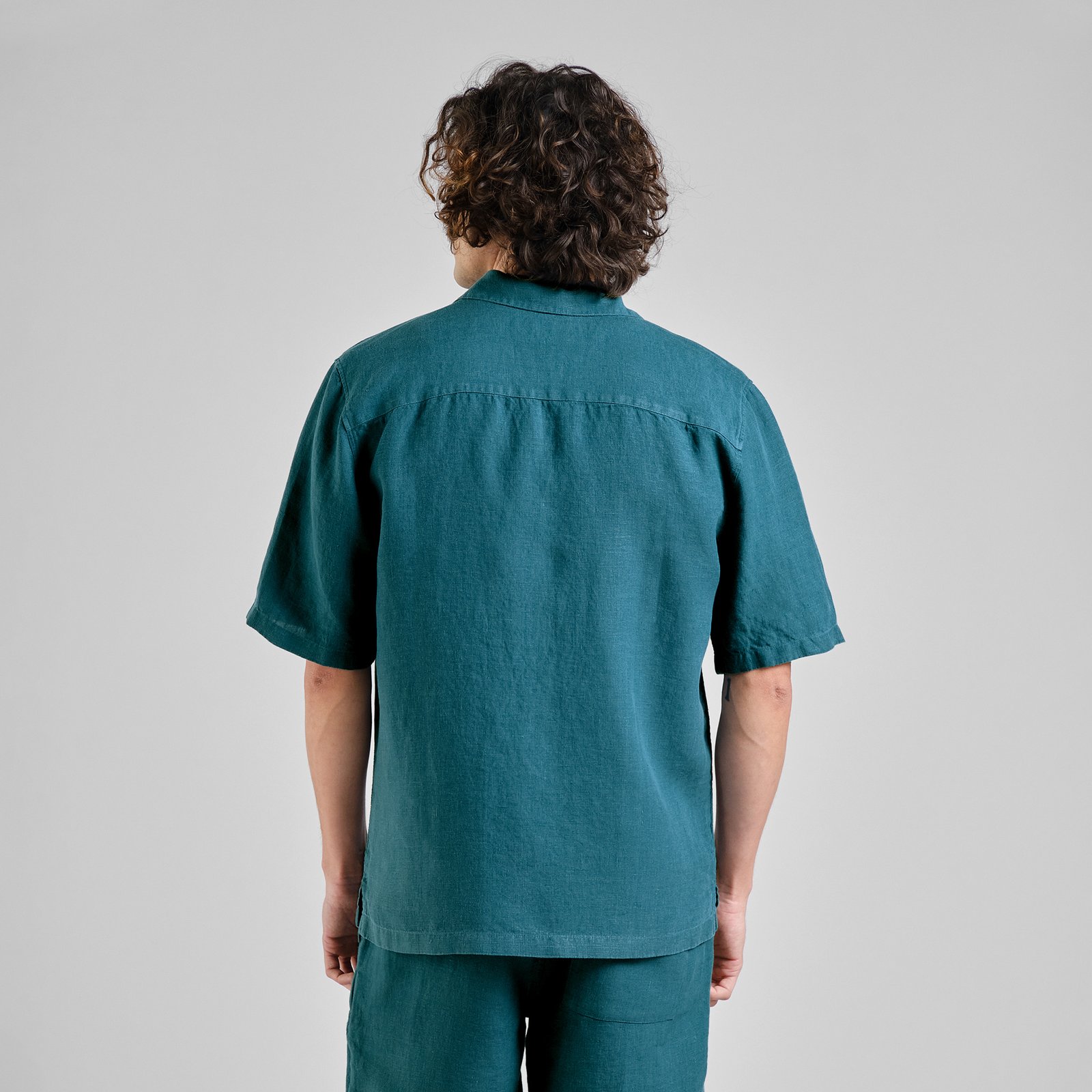 Shirt Marstrand Linen Mediterranea Green