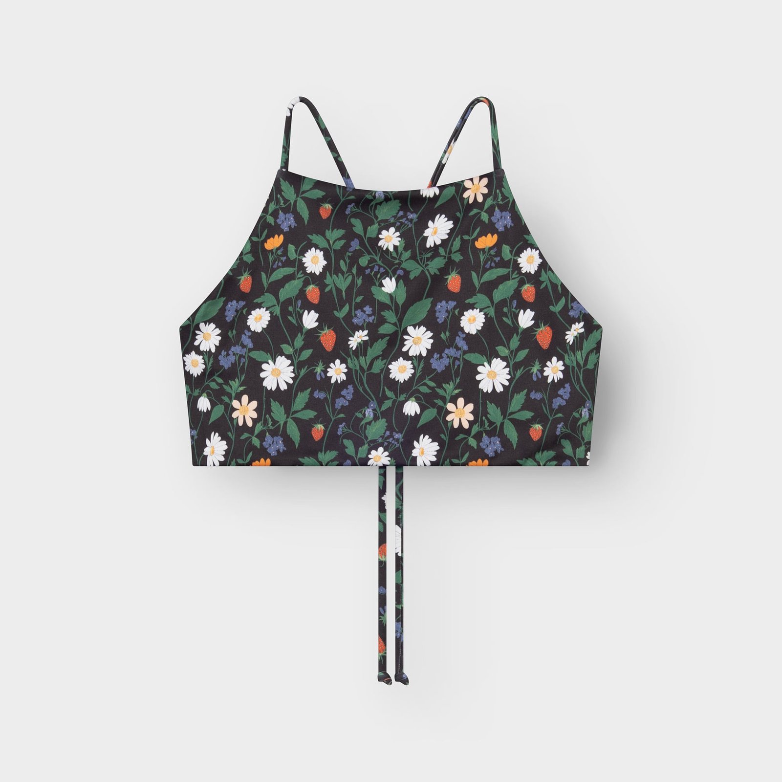 Bikini Top Orust Strawberry Field Black