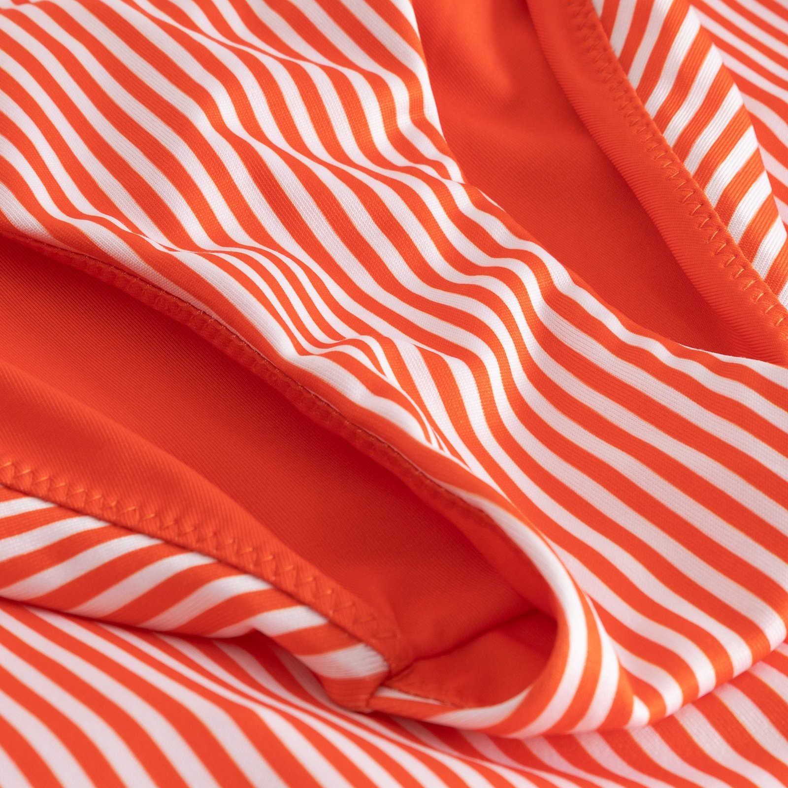 Wrap Swimsuit Klinte Thin Stripe Grenadine Red