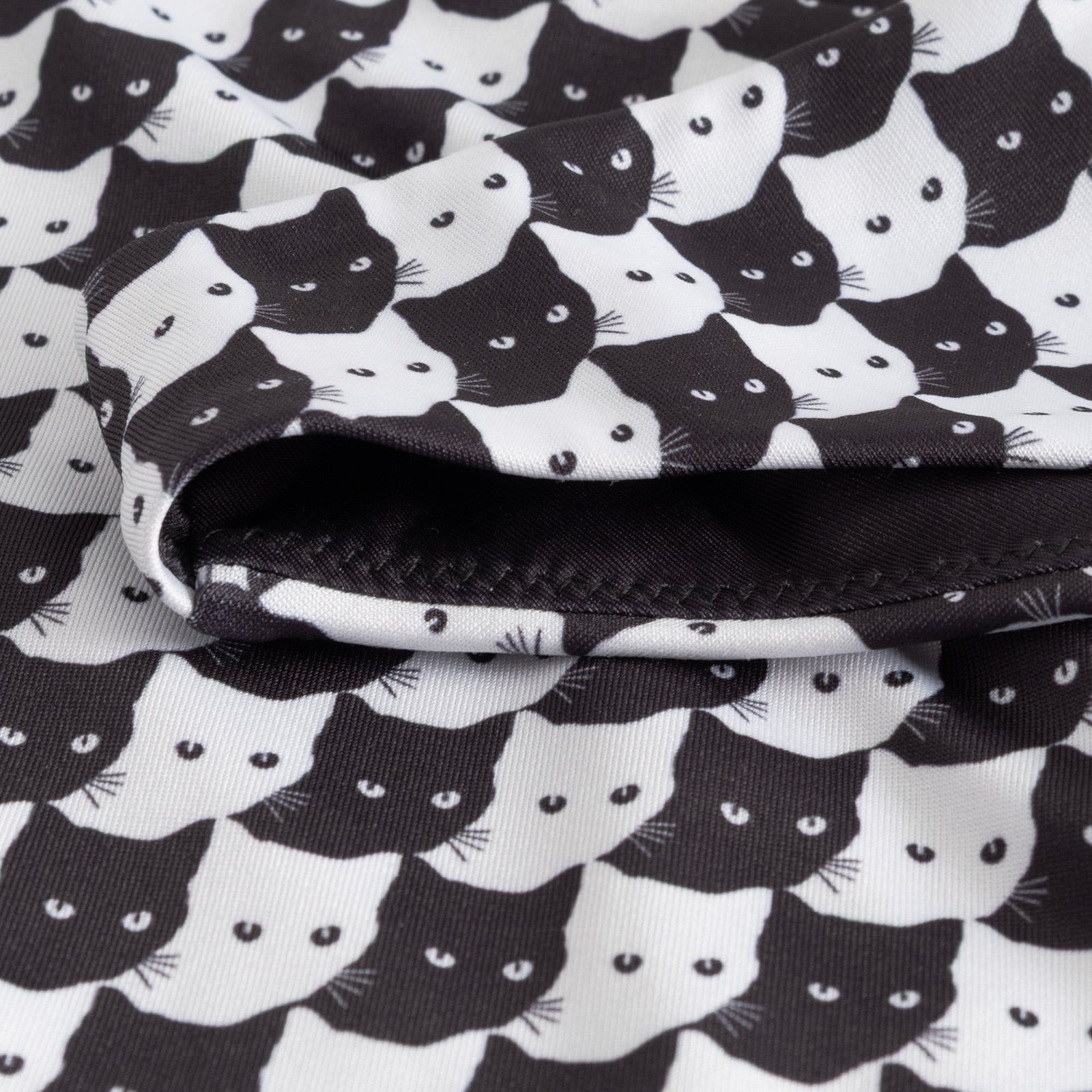 Bikini Bottoms Sanda Pepita Cats Black