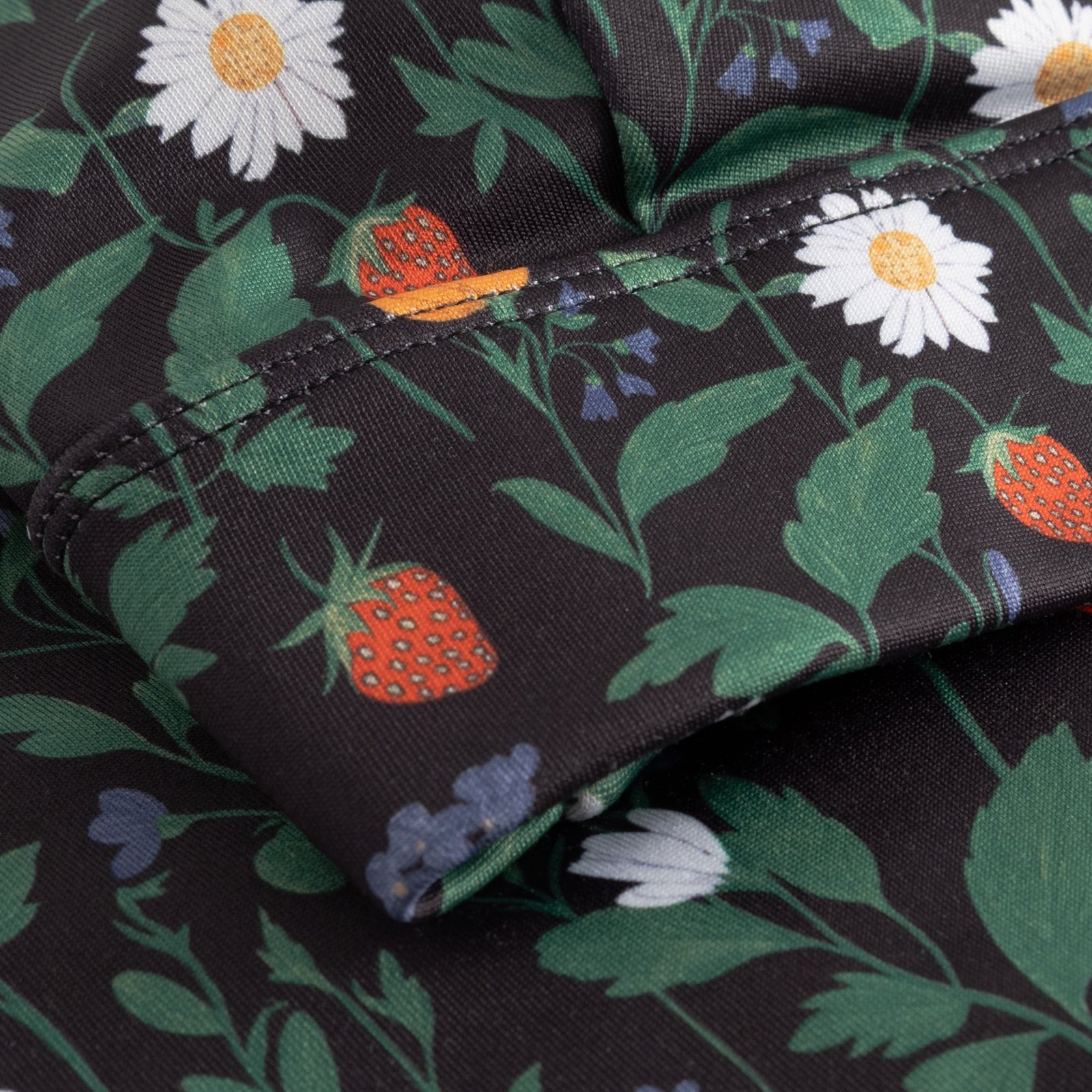 Bikini Top Alva Strawberry Field Black