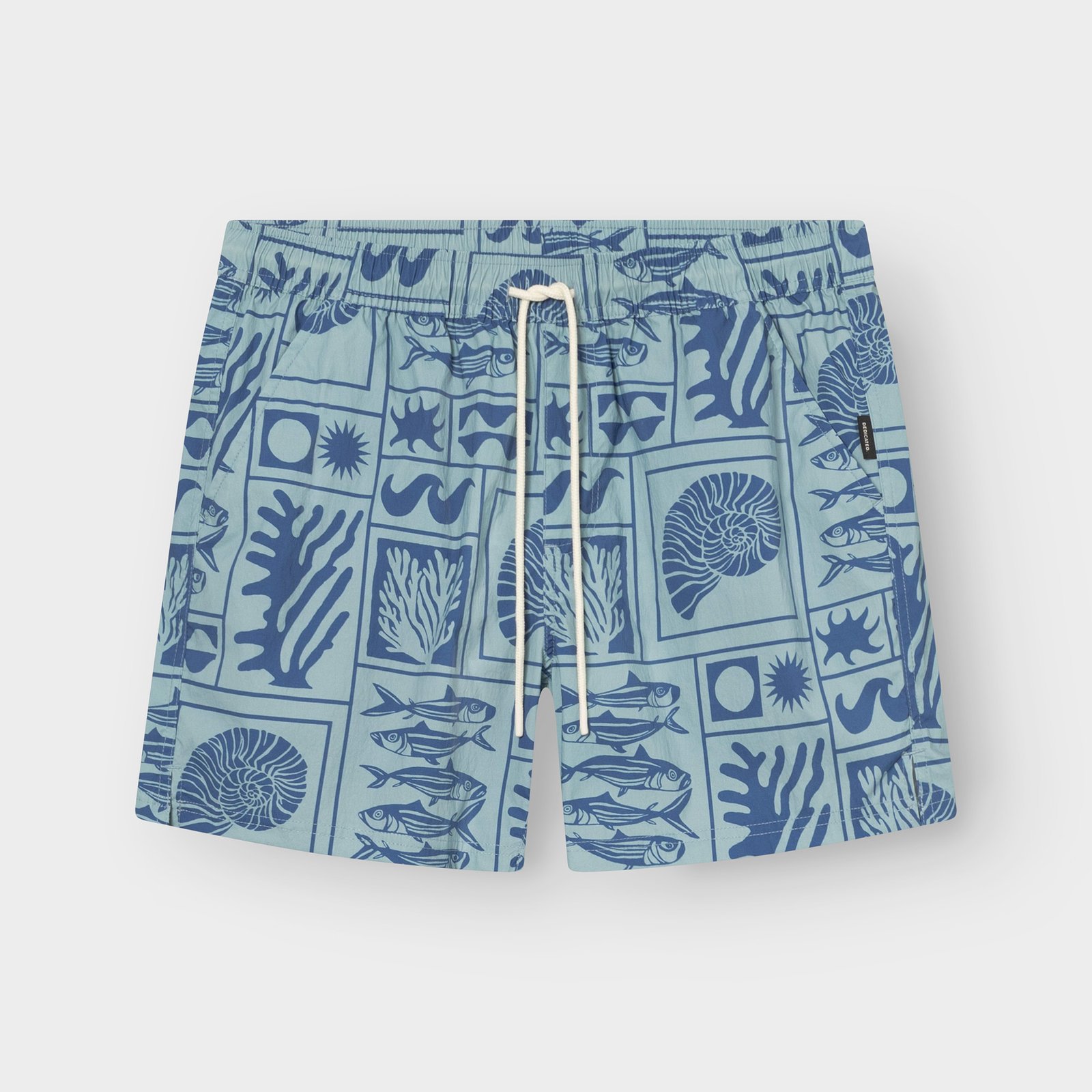 Swim Shorts Birka Ocean Squares Blue
