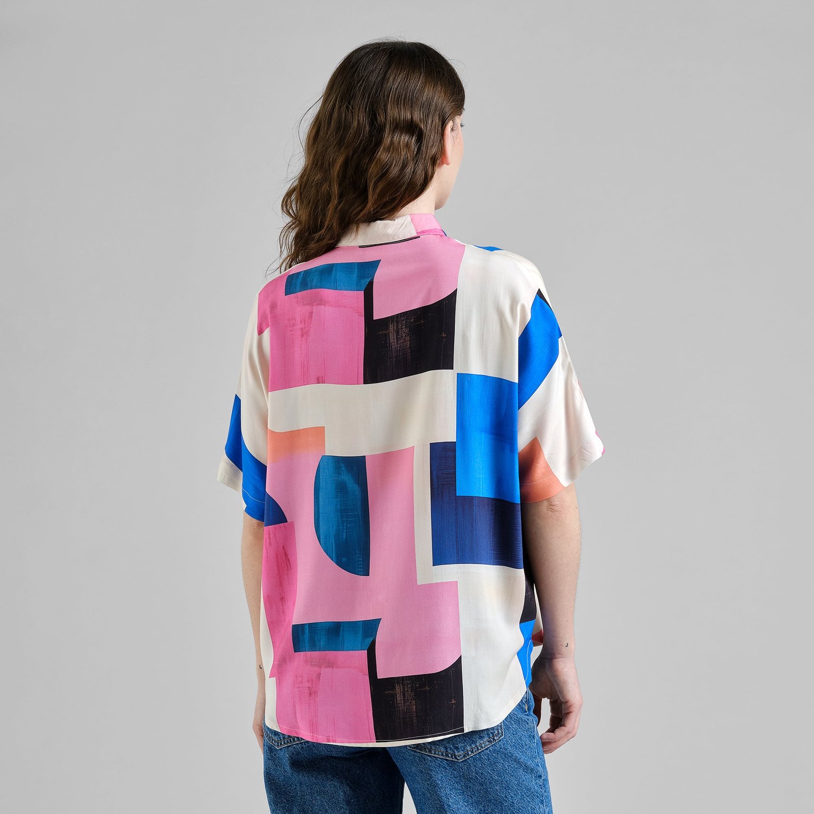 Shirt Alsvik Abstract Block Multi Color