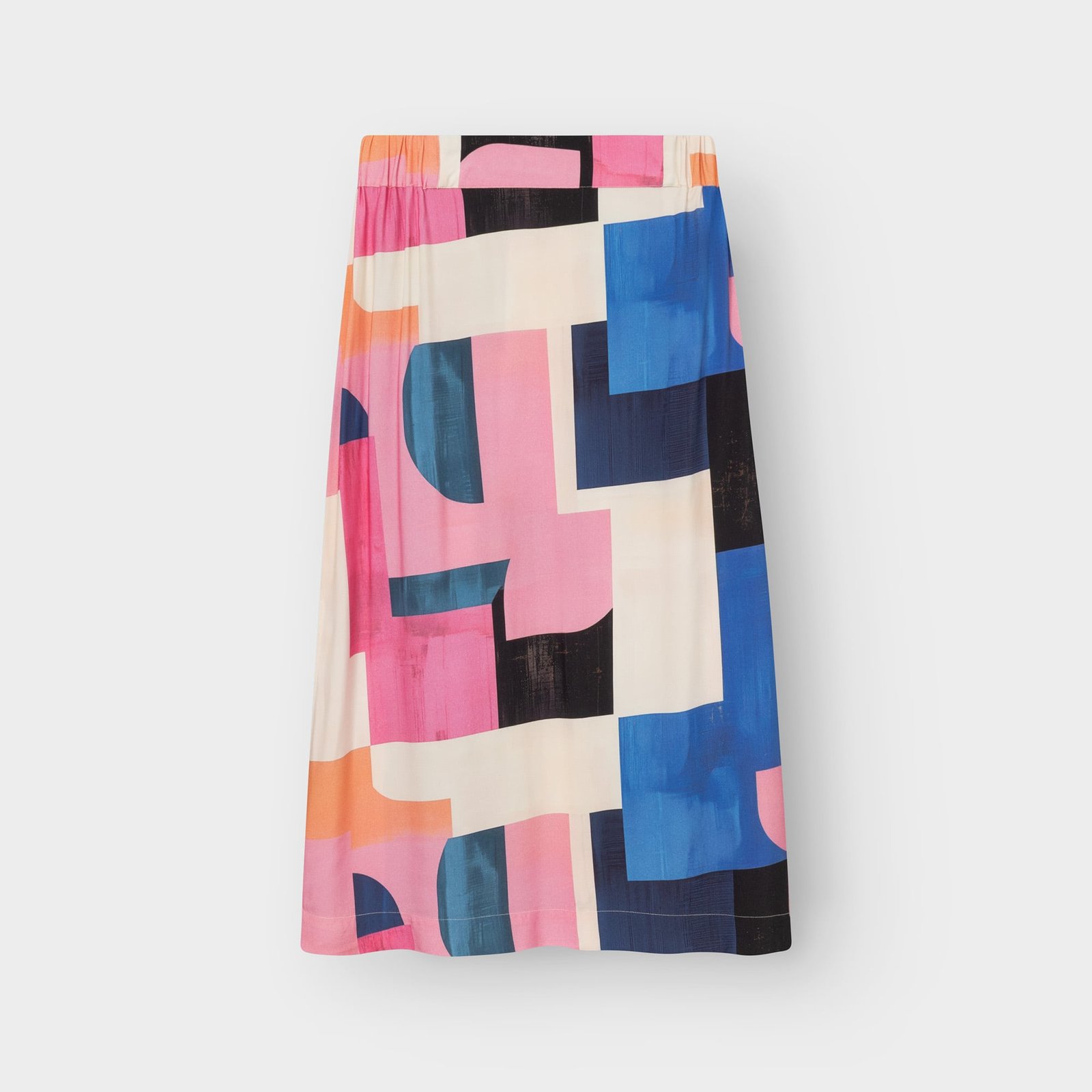 Skirt Viken Abstract Block Multi Color