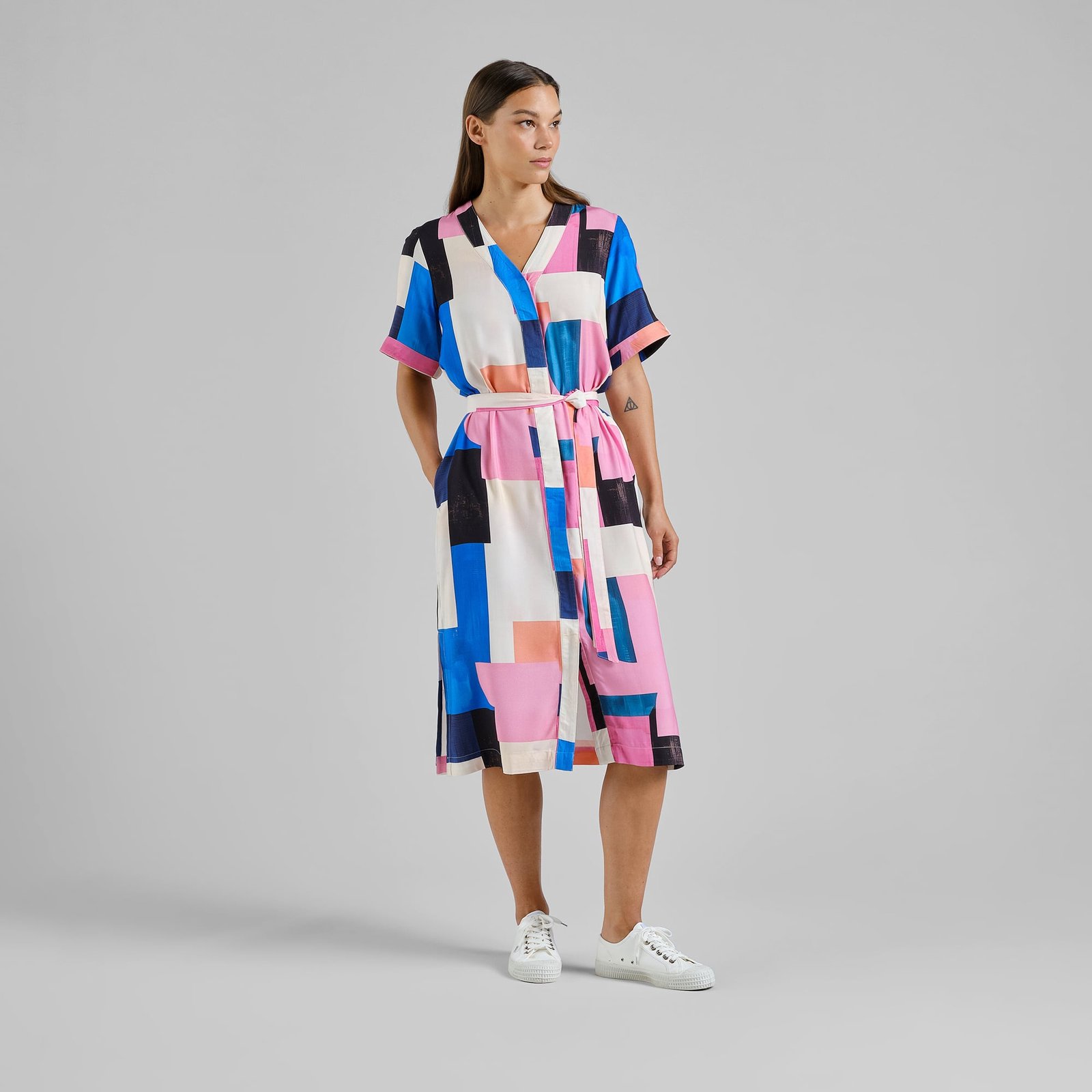 Dress Kallvik Abstract Block Multi Color