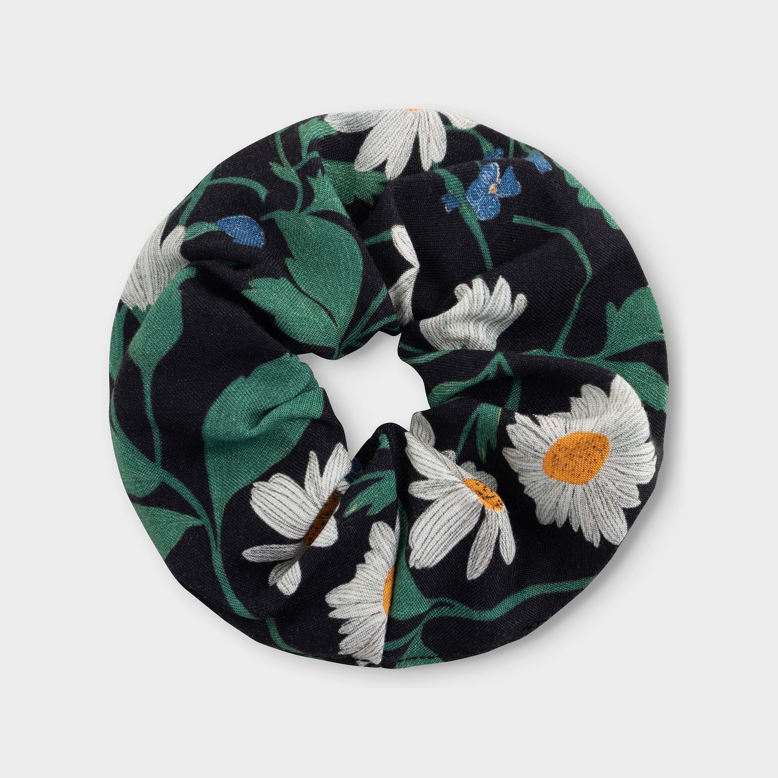 Scrunchie Strawberry Field Black