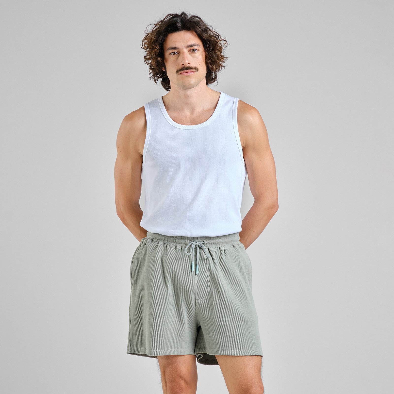 Shorts Essingen Waffle Iceberg Green