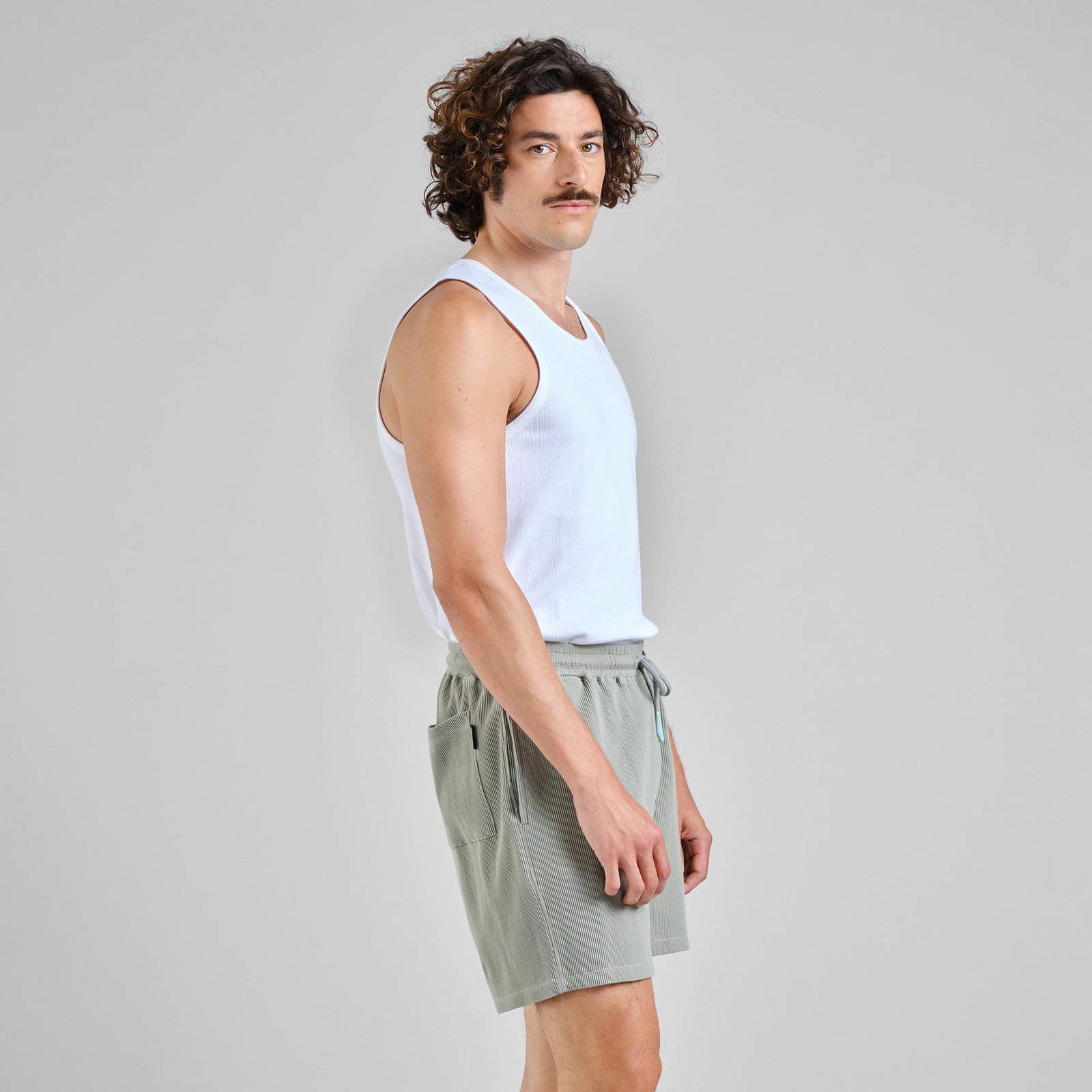 Shorts Essingen Waffle Iceberg Green