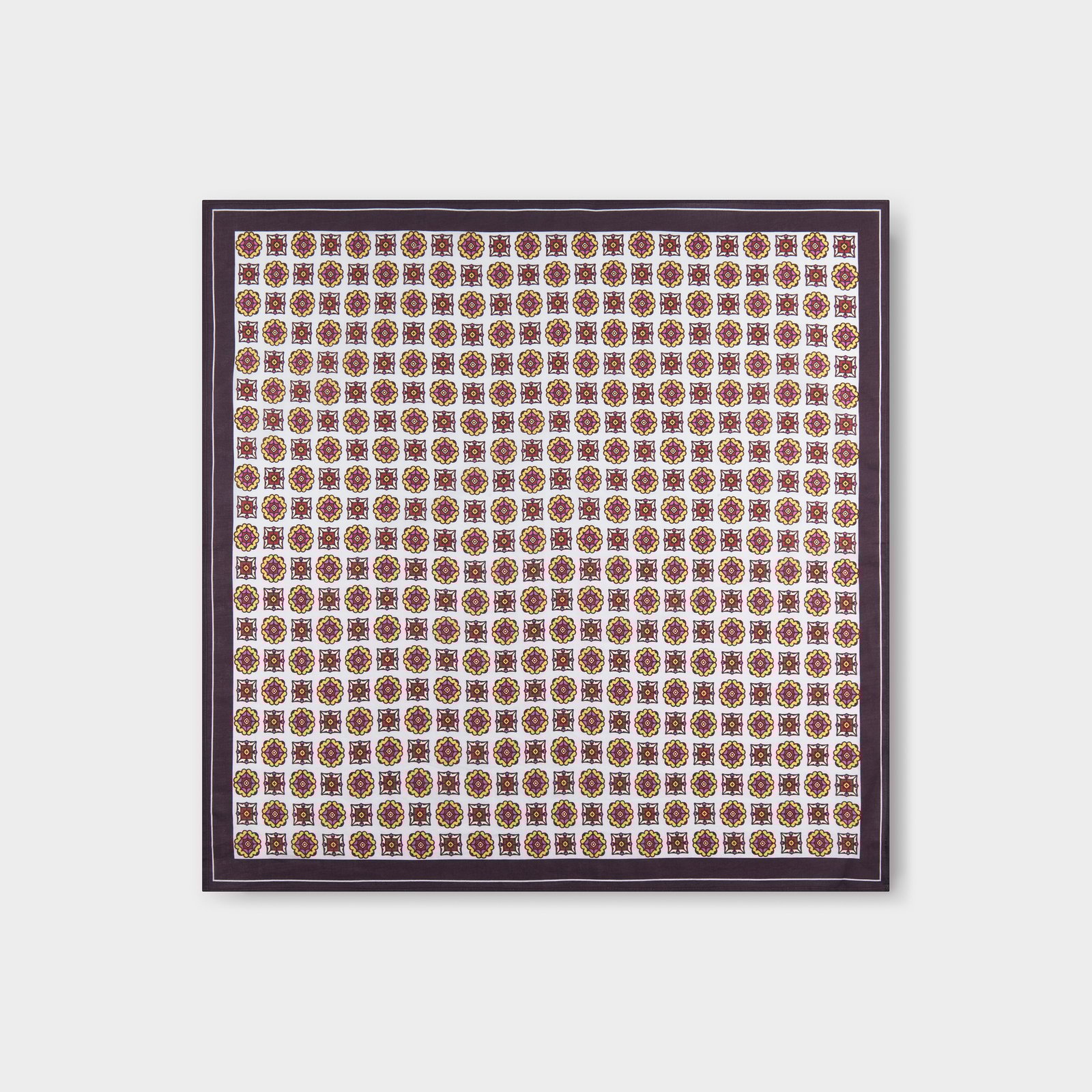 Scarf Kullavik Medallion Checks Multi Color