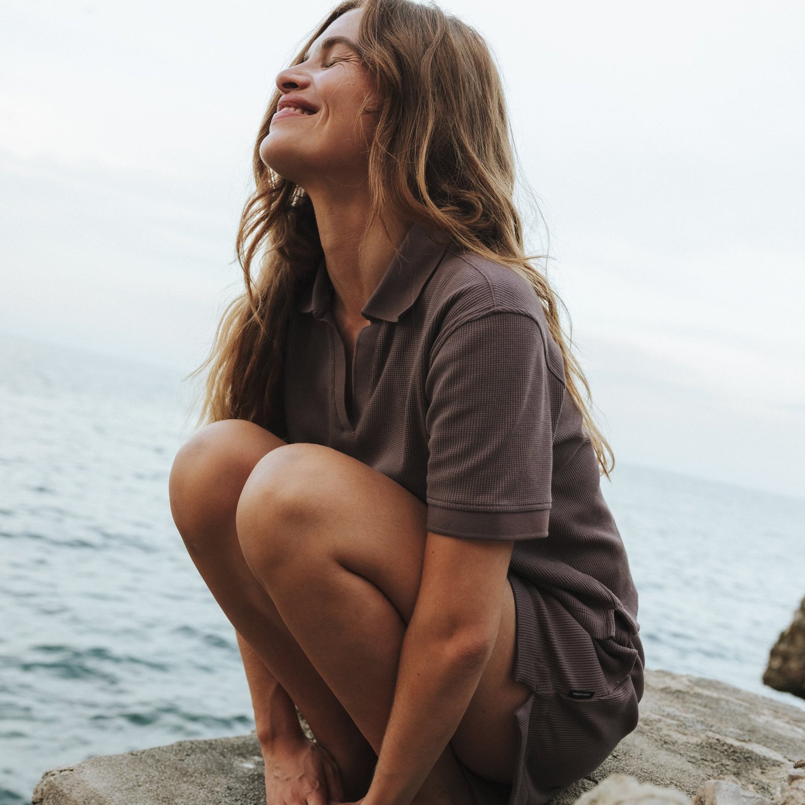 Top Nykil Waffle Sparrow Brown