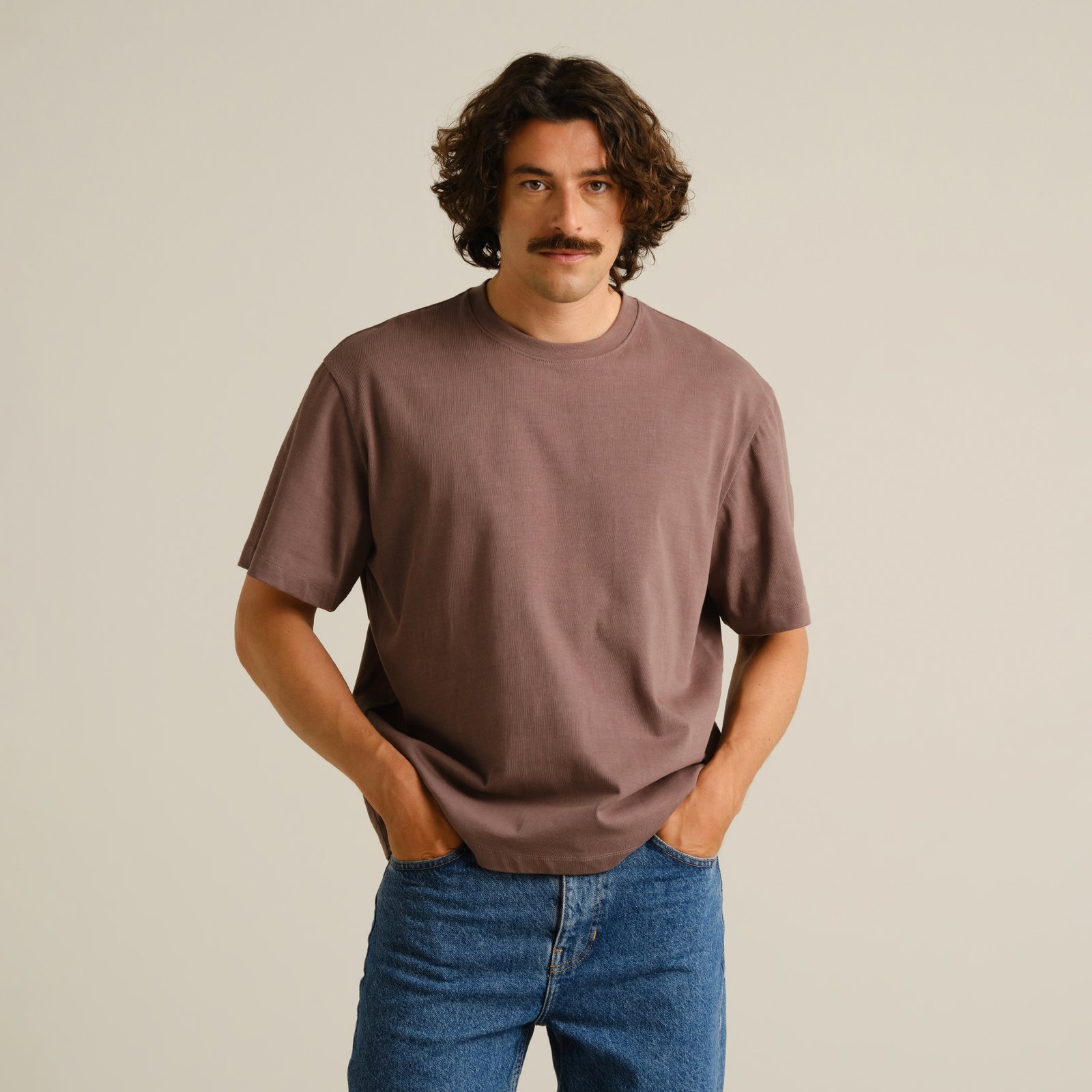 Oversized T-shirt Skanstull Sparrow Brown