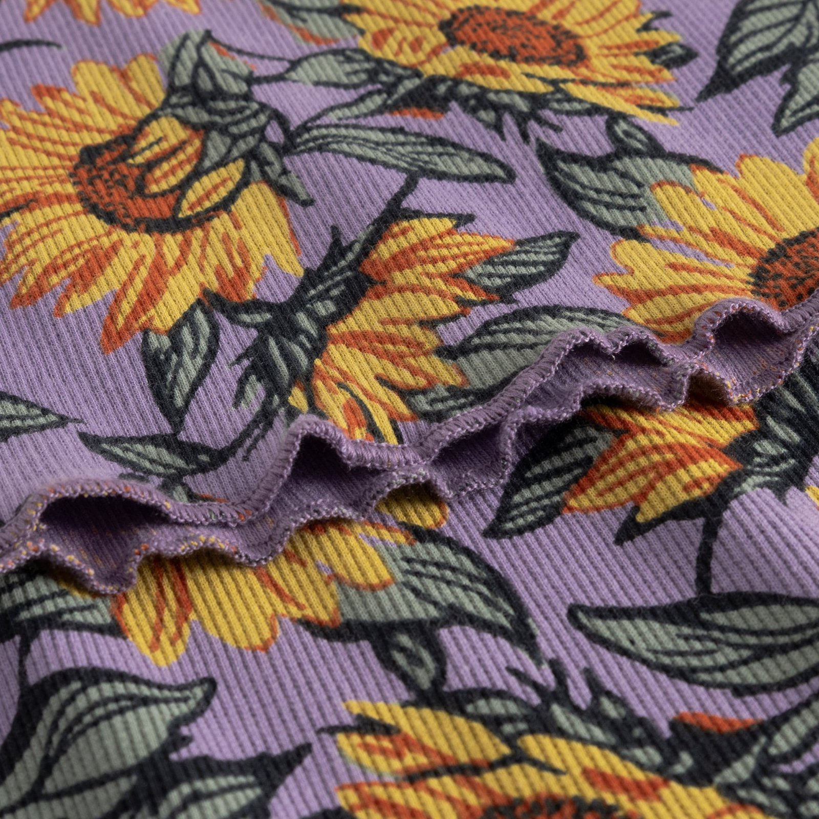 Rib Top Ven Sunflower Haze Purple