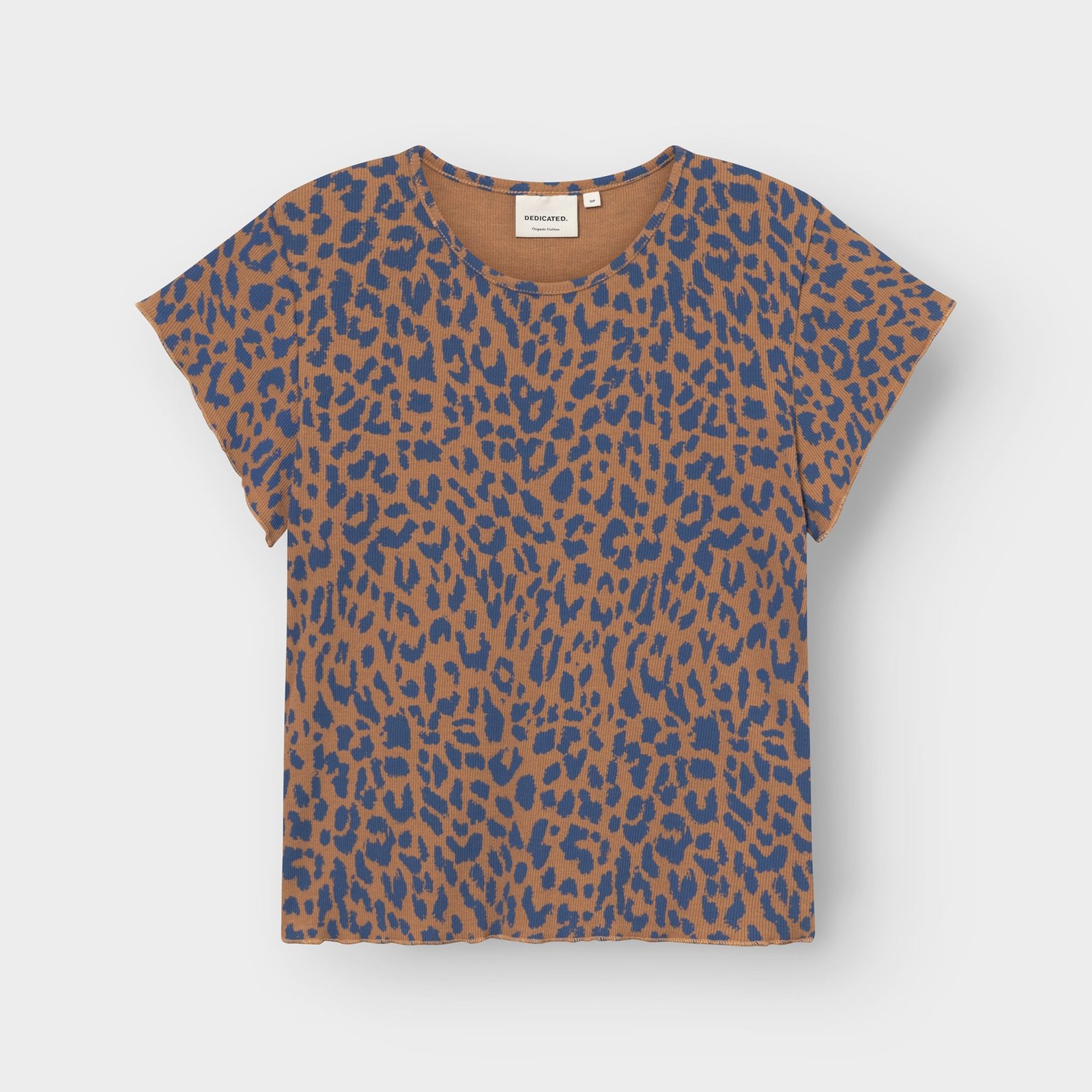 Rib Top Ven Leopard Light Brown