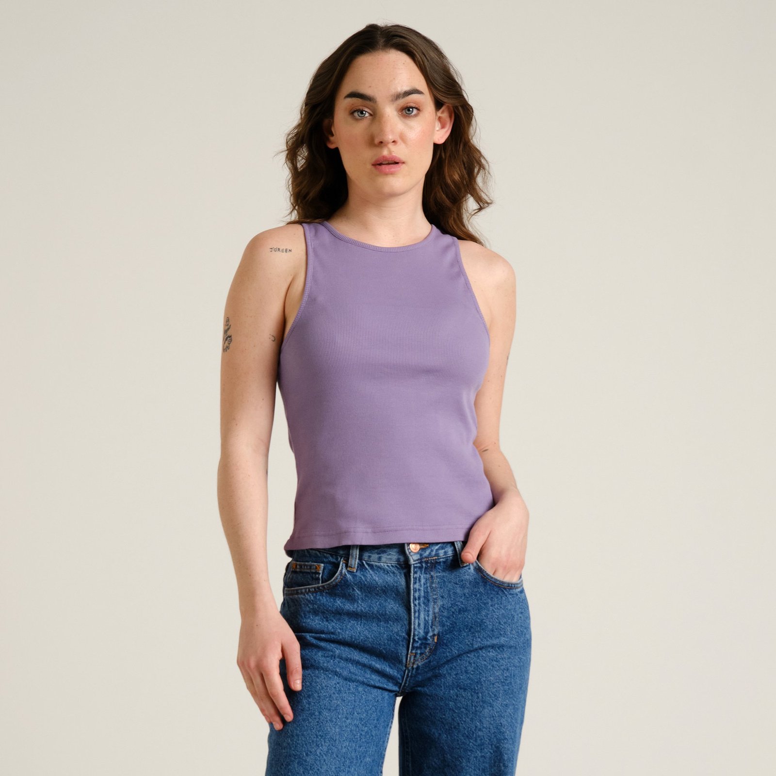 Rib Top Valdermarsvik Haze Purple